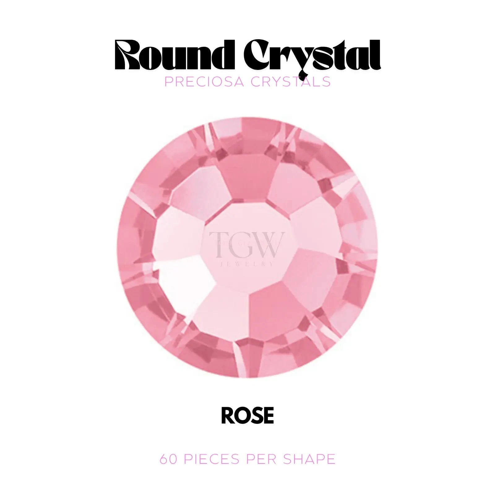 PRECIOSA - ROSE STRASS DENTAIRES Tooth Gems World 
