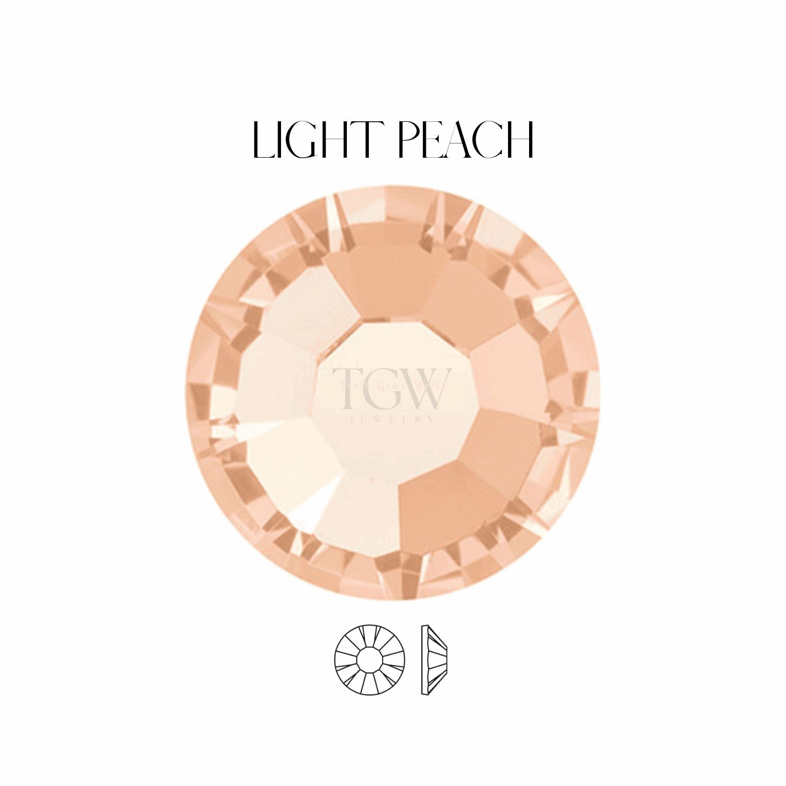 Strass dentaire Preciosa couleur Light Peach
