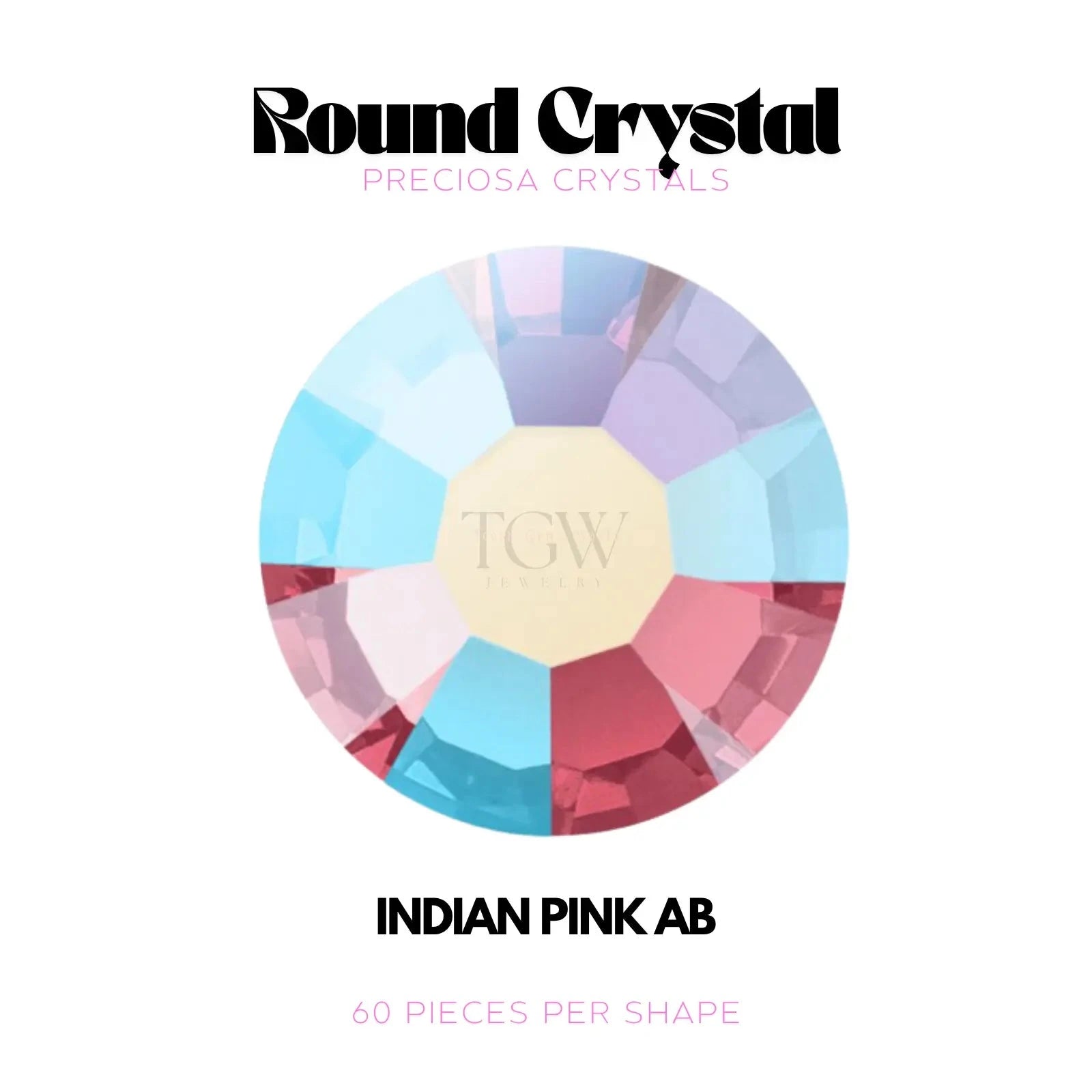 PRECIOSA - INDIAN PINK AB STRASS DENTAIRES Tooth Gems World 