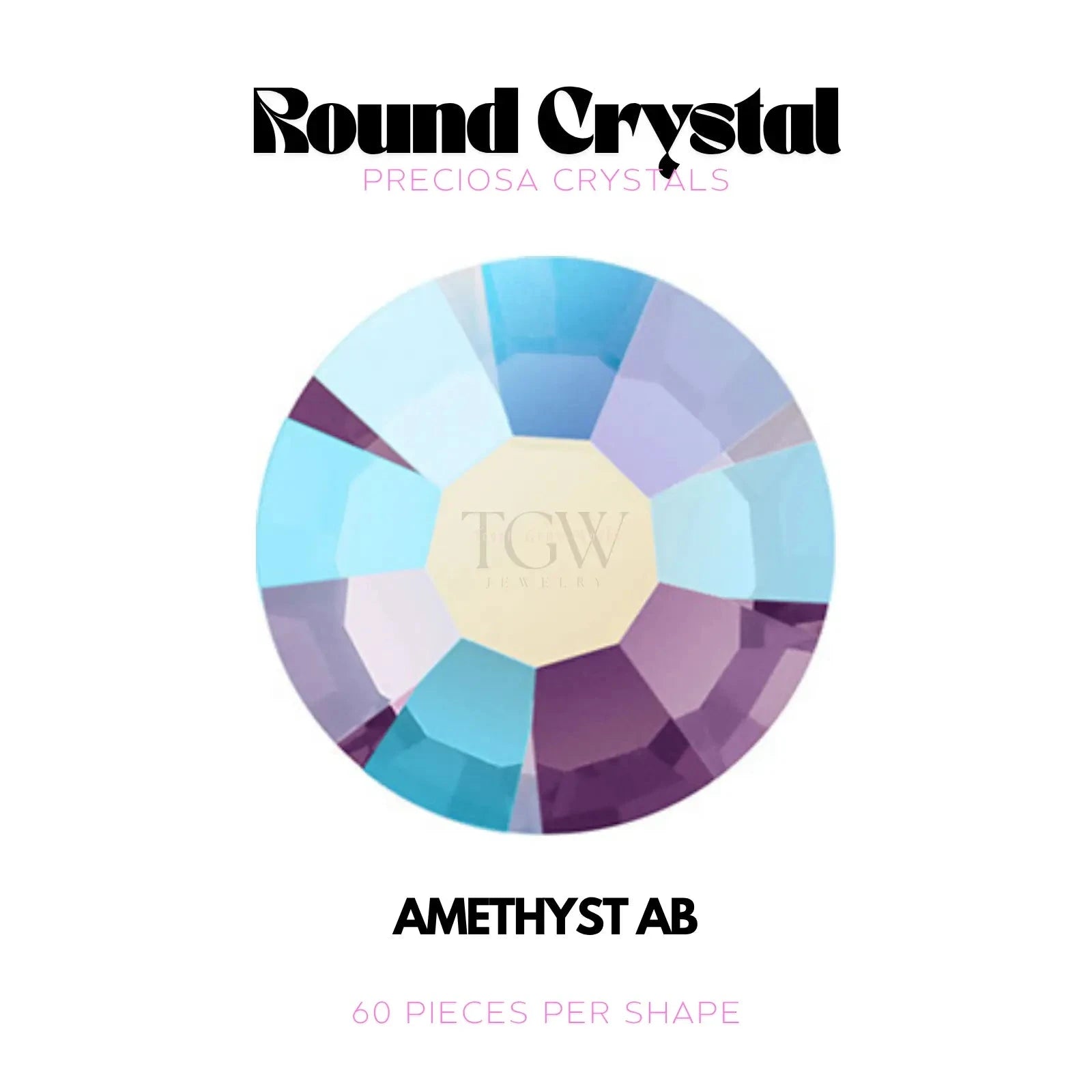 PRECIOSA - AMETHYST AB STRASS DENTAIRES Tooth Gems World 