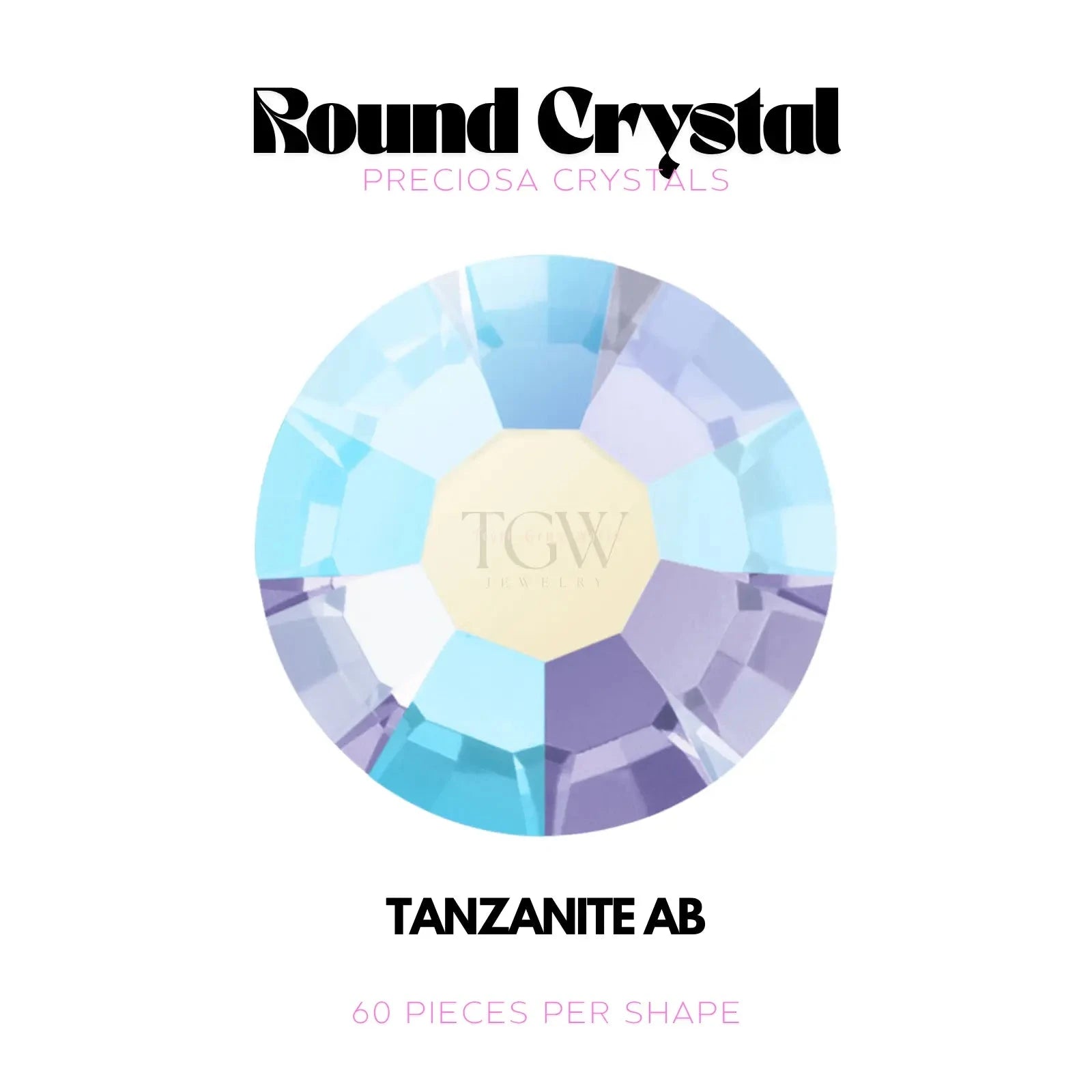 PRECIOSA - TANZANITE AB STRASS DENTAIRES Tooth Gems World 