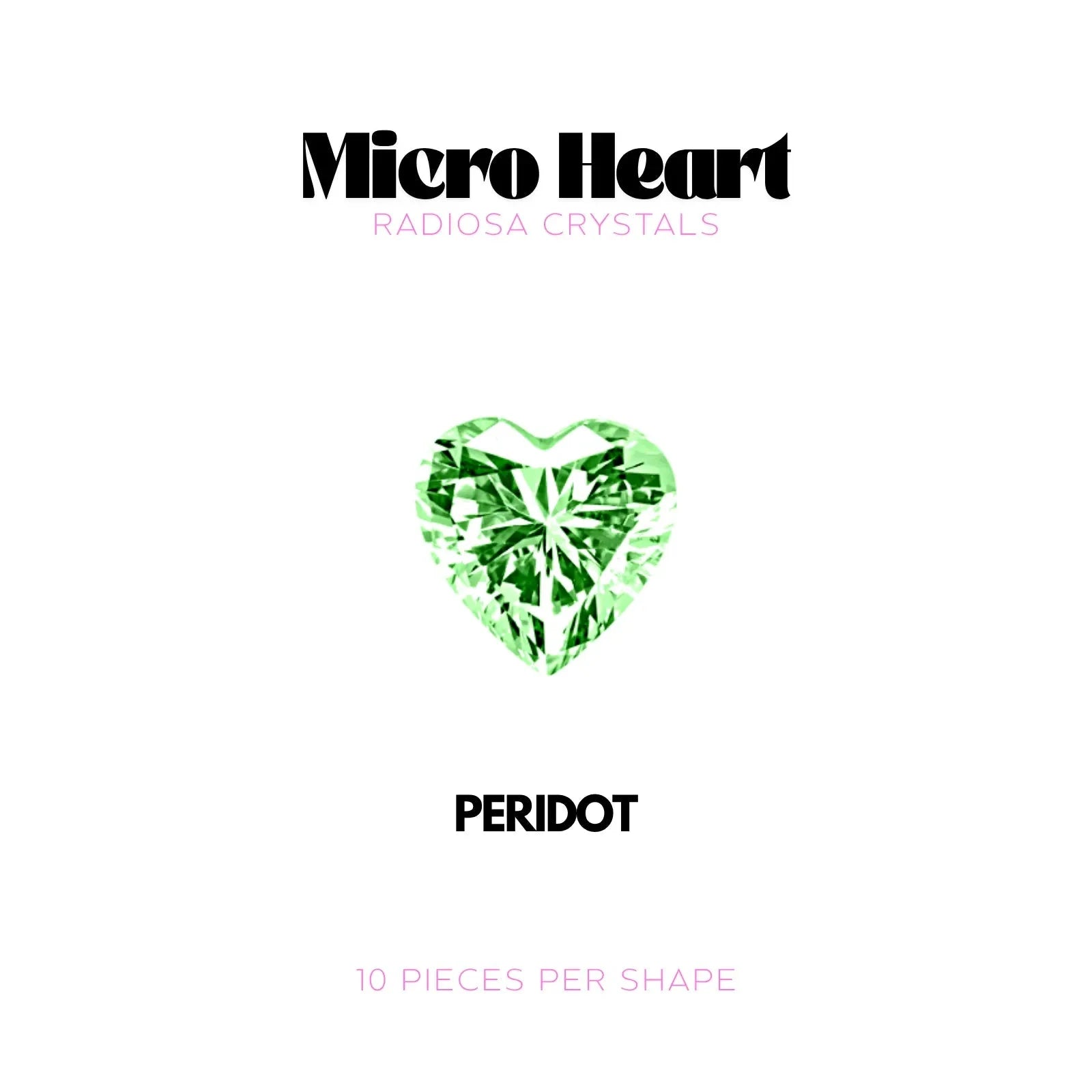 MICRO COEUR - RADIOSA CRYSTALS Tooth Gems World Peridot 