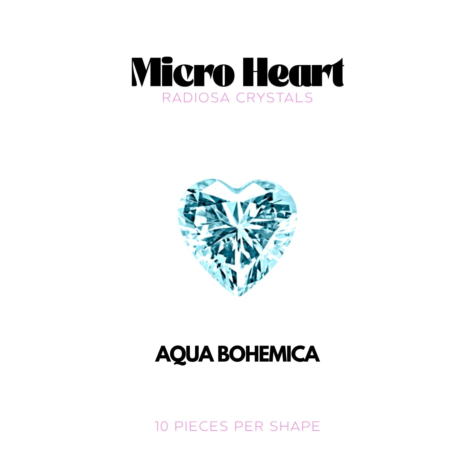 MICRO COEUR - RADIOSA CRYSTALS Tooth Gems World Aqua Bohemica 