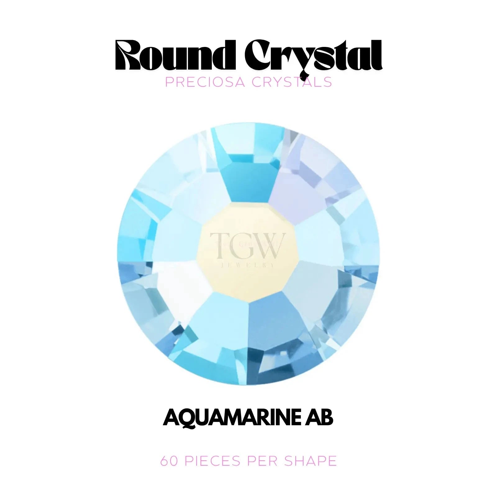 PRECIOSA - AQUAMARINE AB STRASS DENTAIRES Tooth Gems World 