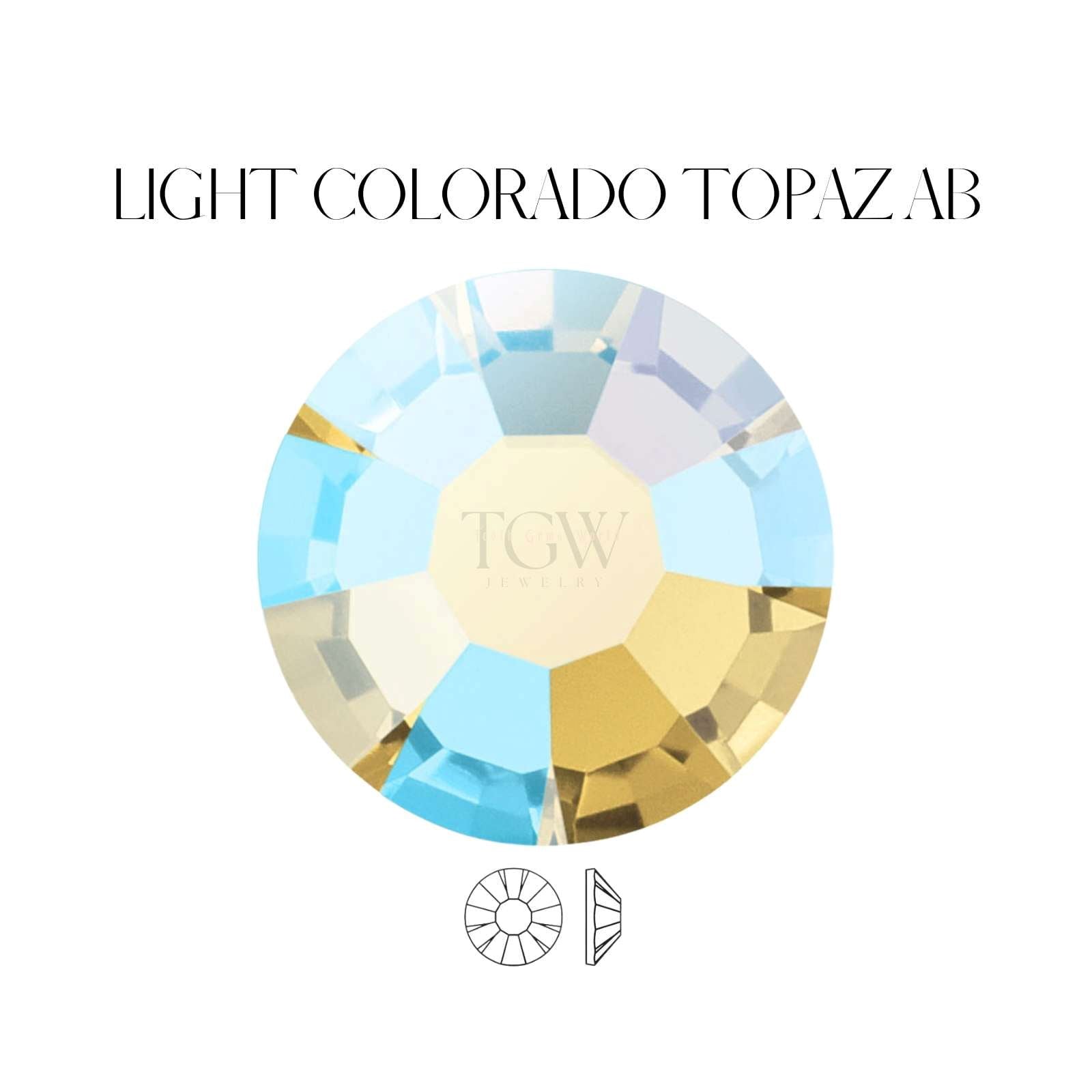 PRECIOSA - LIGHT COLORADO TOPAZ AB - STRASS DENTAIRES - Tooth Gems World