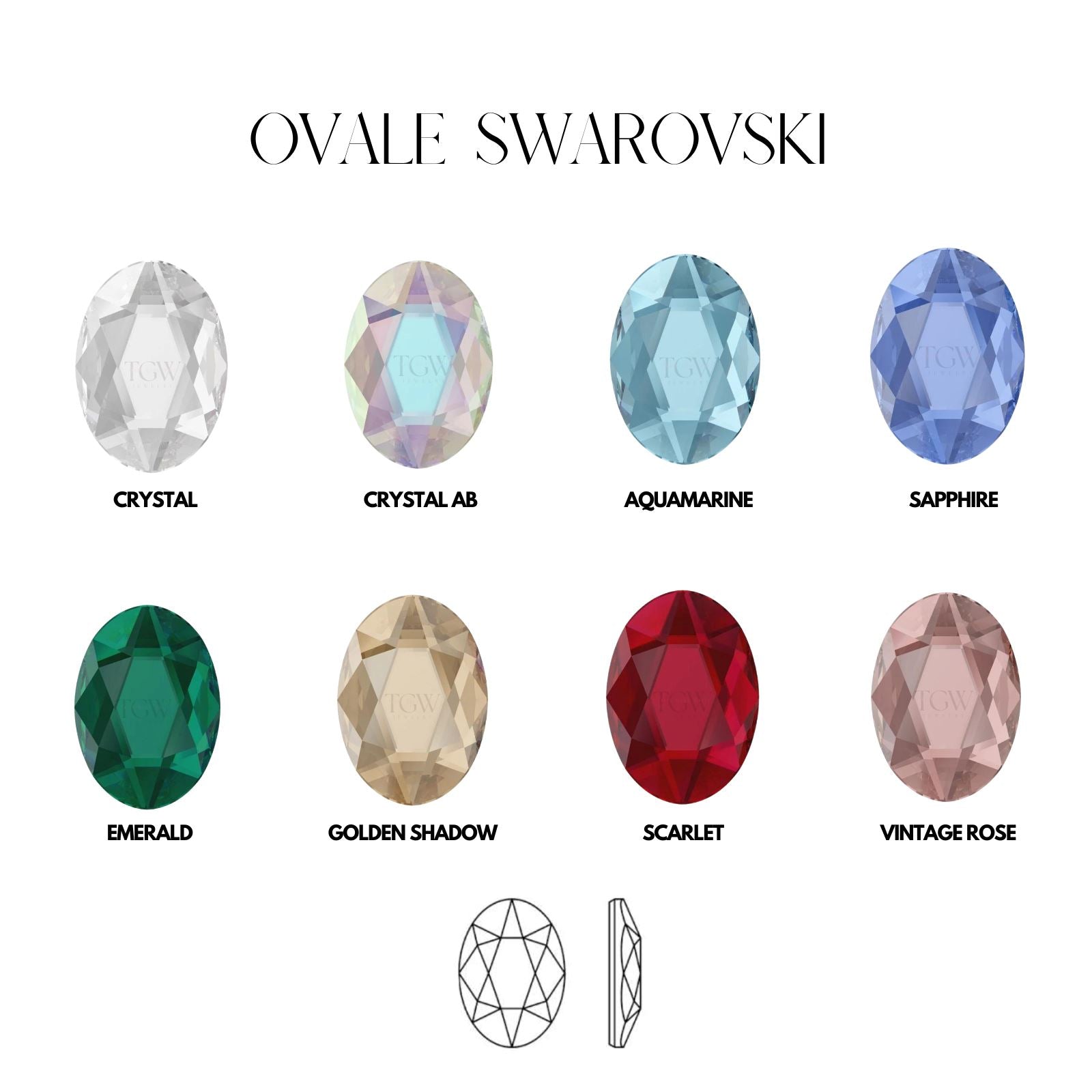 OVALE - SWAROVSKI Tooth Gems World 