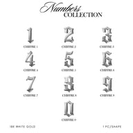 Collection de bijoux dentaires numéros en or 18K – Tooth Gems World