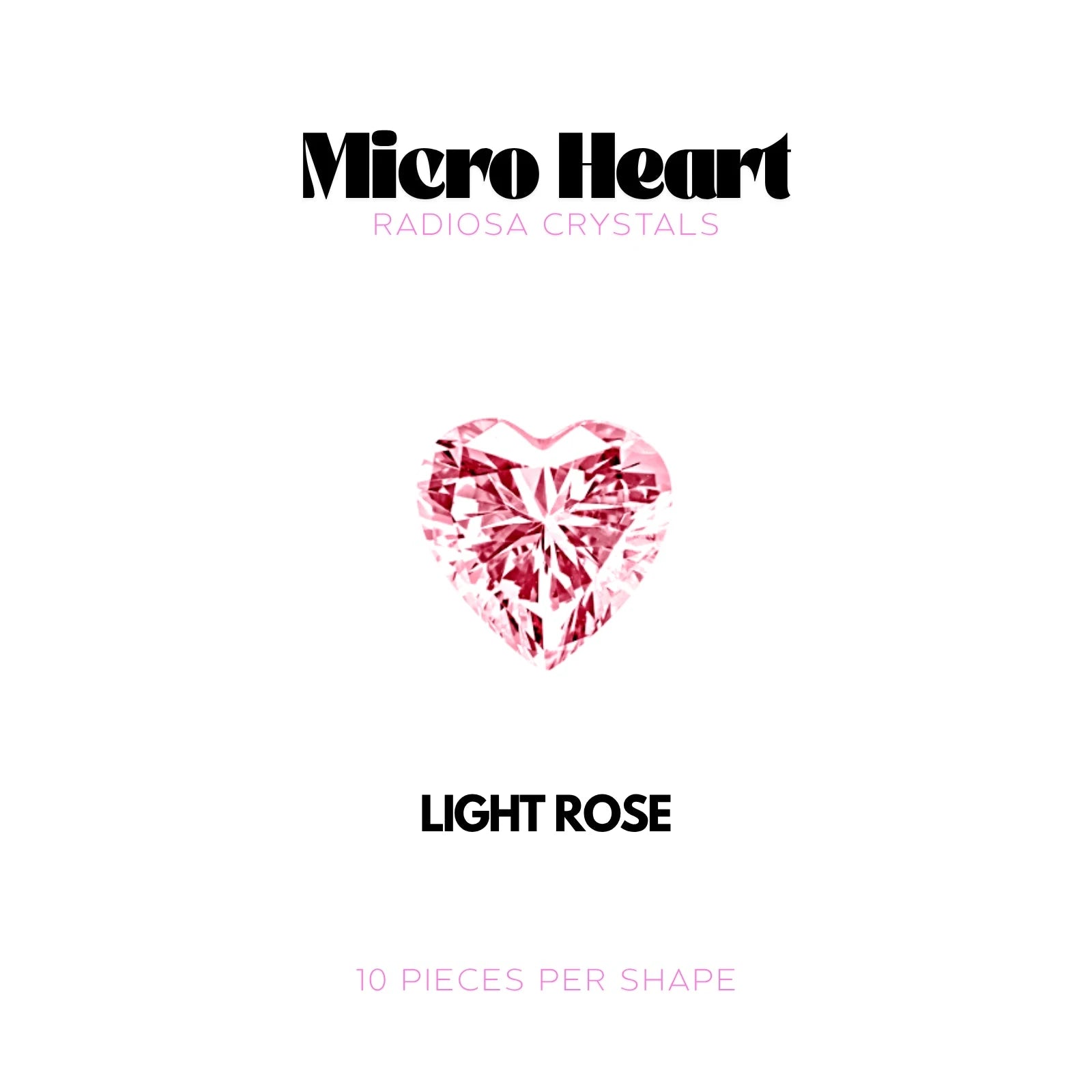 MICRO COEUR - RADIOSA CRYSTALS Tooth Gems World Light Rose 