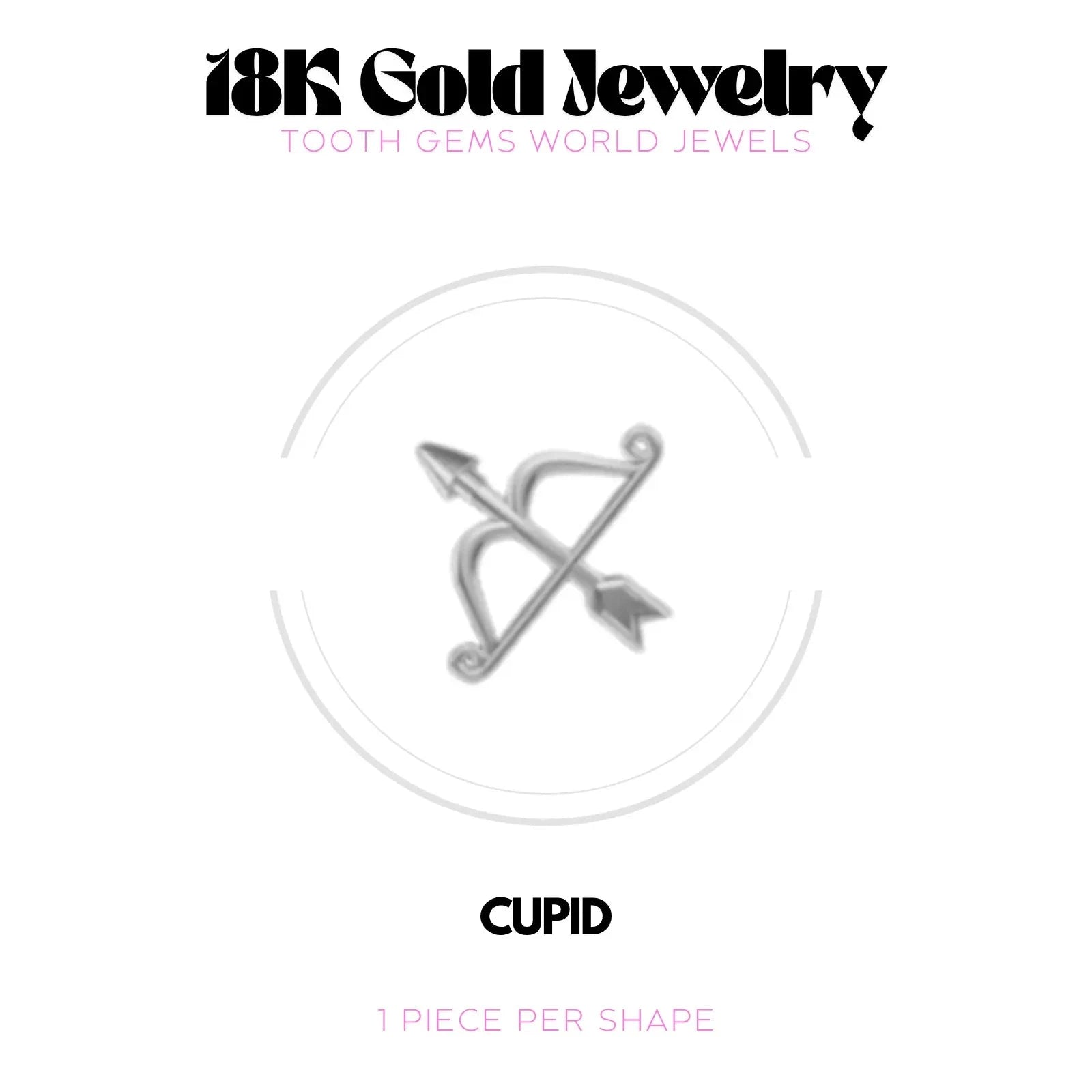 CUPIDON OR 18K BIJOU EN OR 18K Tooth Gems World 