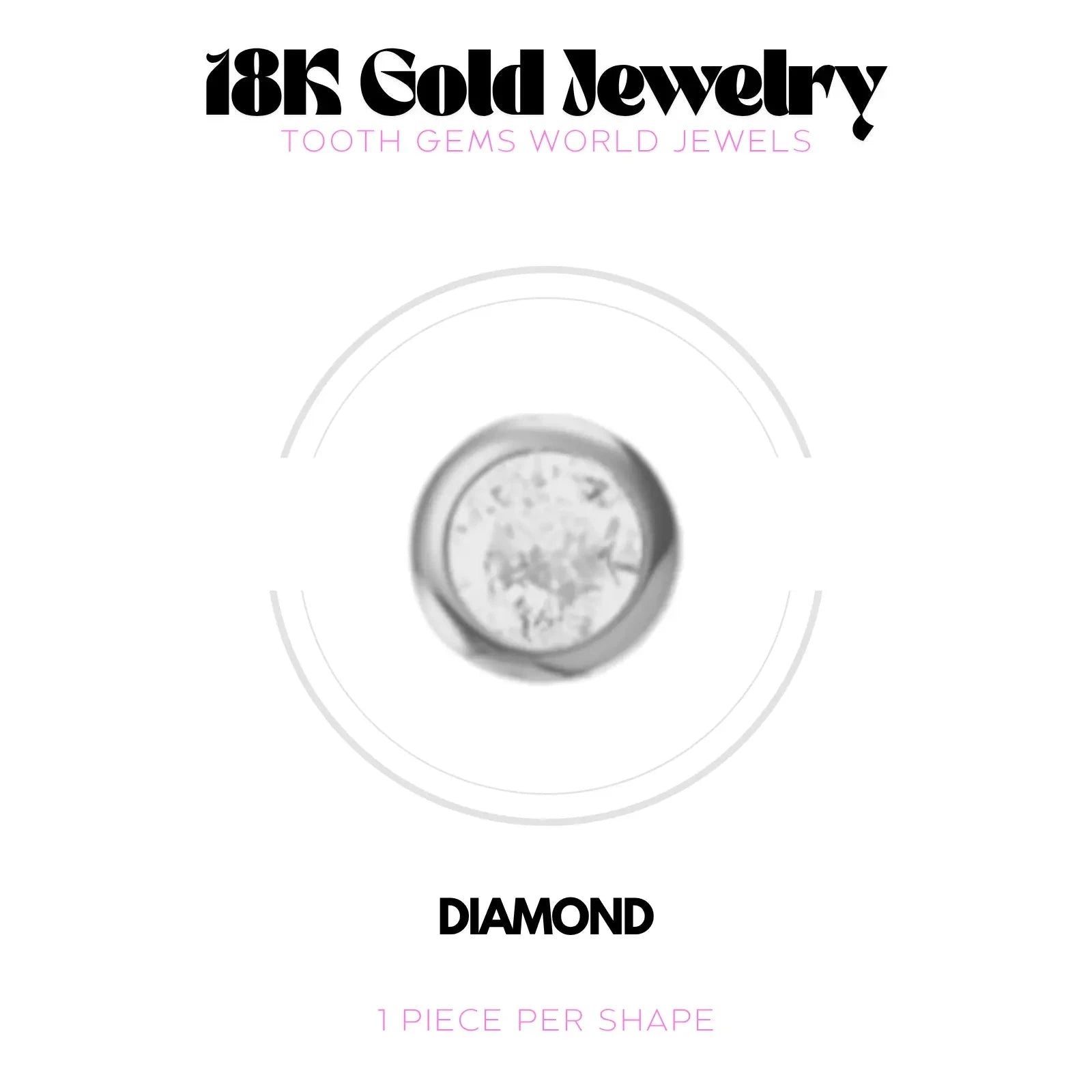 DIAMANT OR 18K BIJOU EN OR 18K Tooth Gems World 