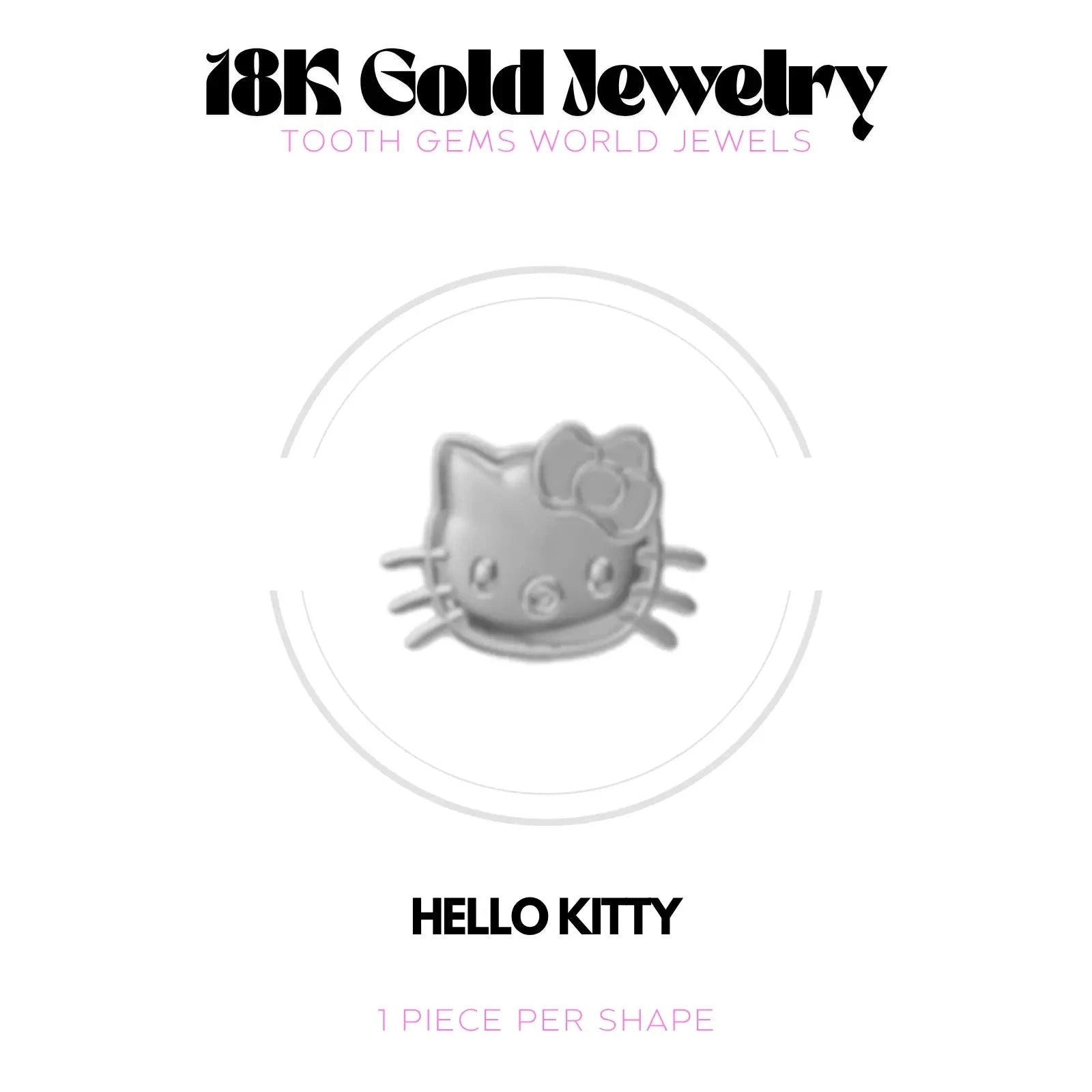 CHATON HK OR 18K BIJOU EN OR 18K Tooth Gems World 