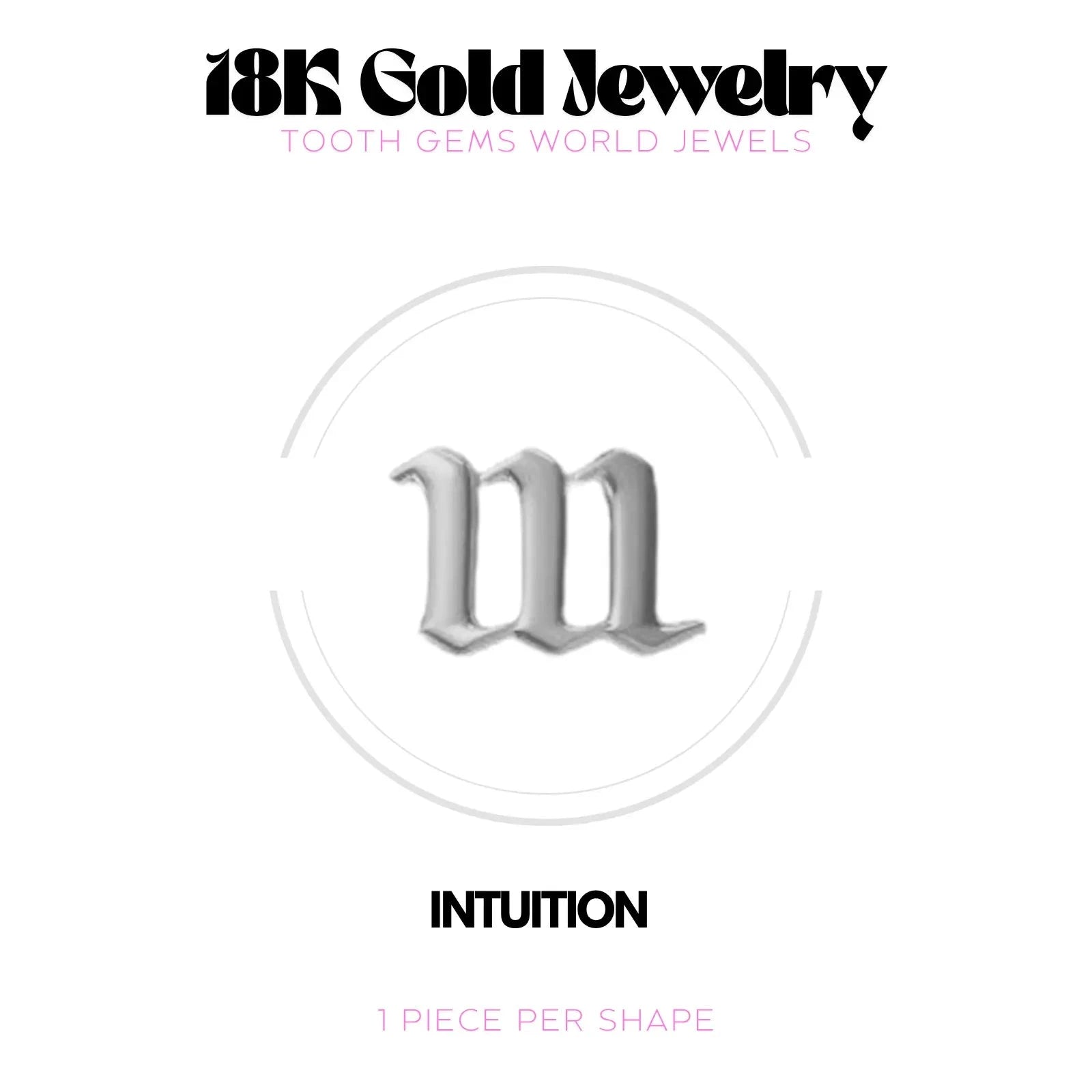 NUMÉRO DES ANGES 111 OR 18K BIJOU EN OR 18K Tooth Gems World 