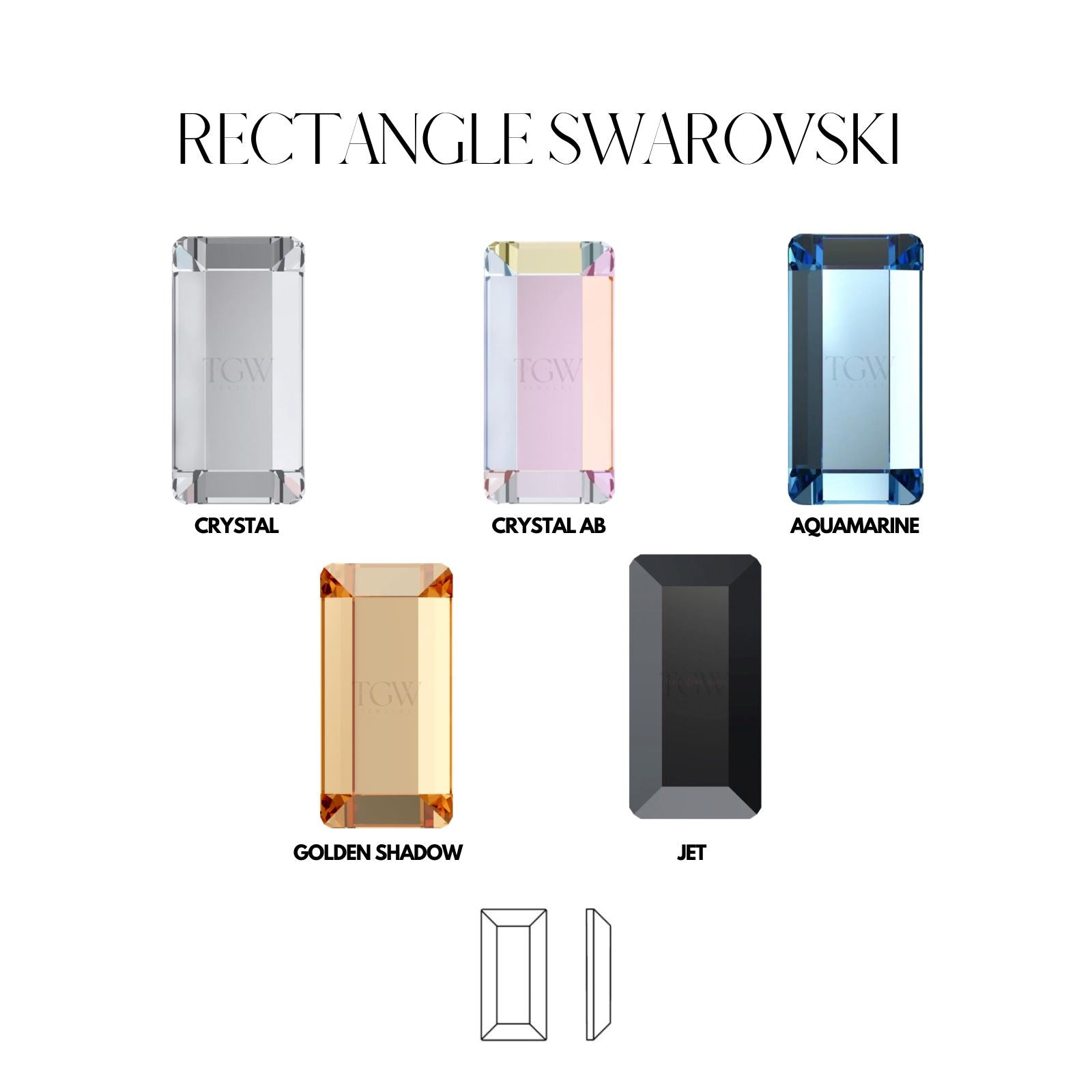 RECTANGLE - SWAROVSKI Tooth Gems World 