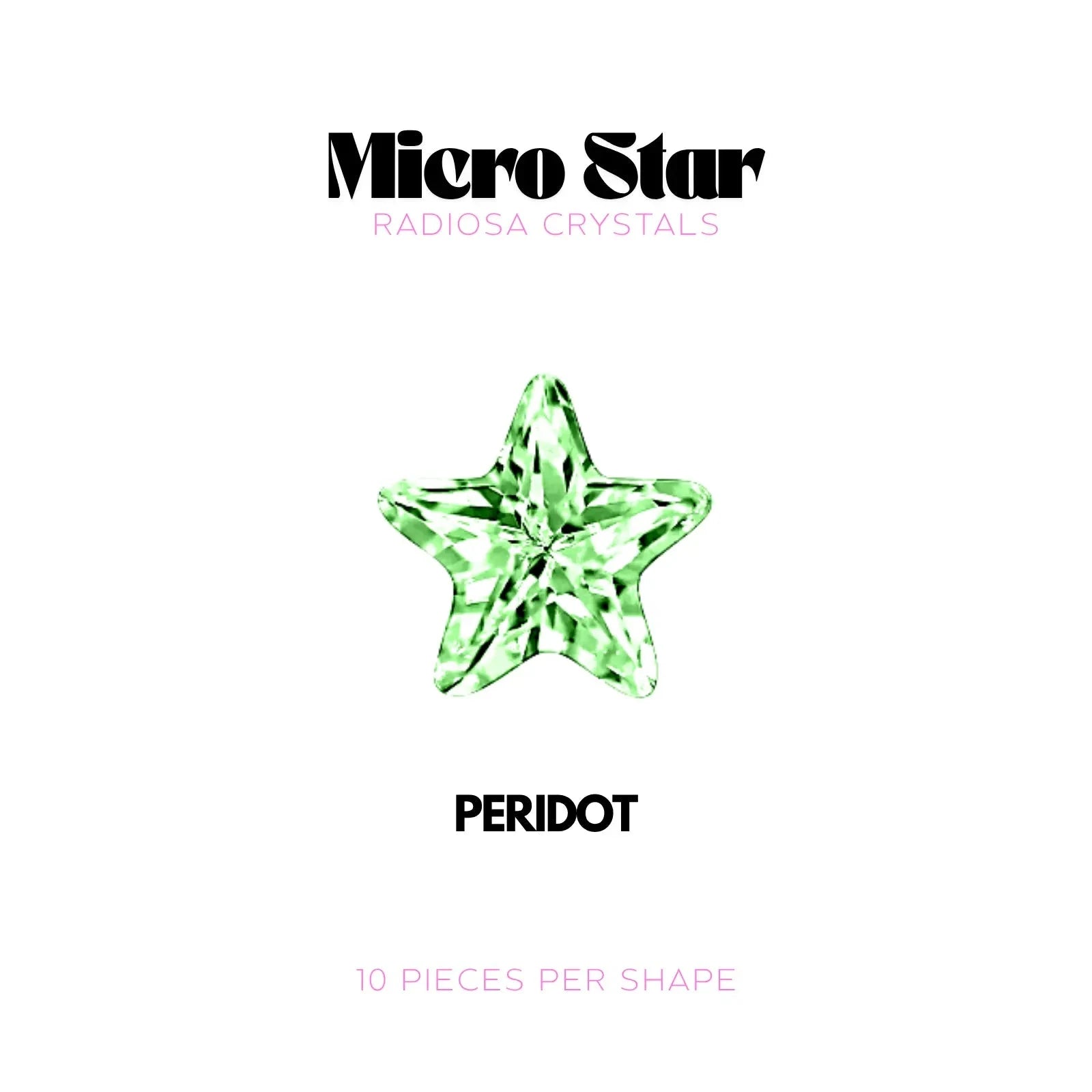 MICRO ÉTOILE - RADIOSA CRYSTALS Tooth Gems World Peridot 
