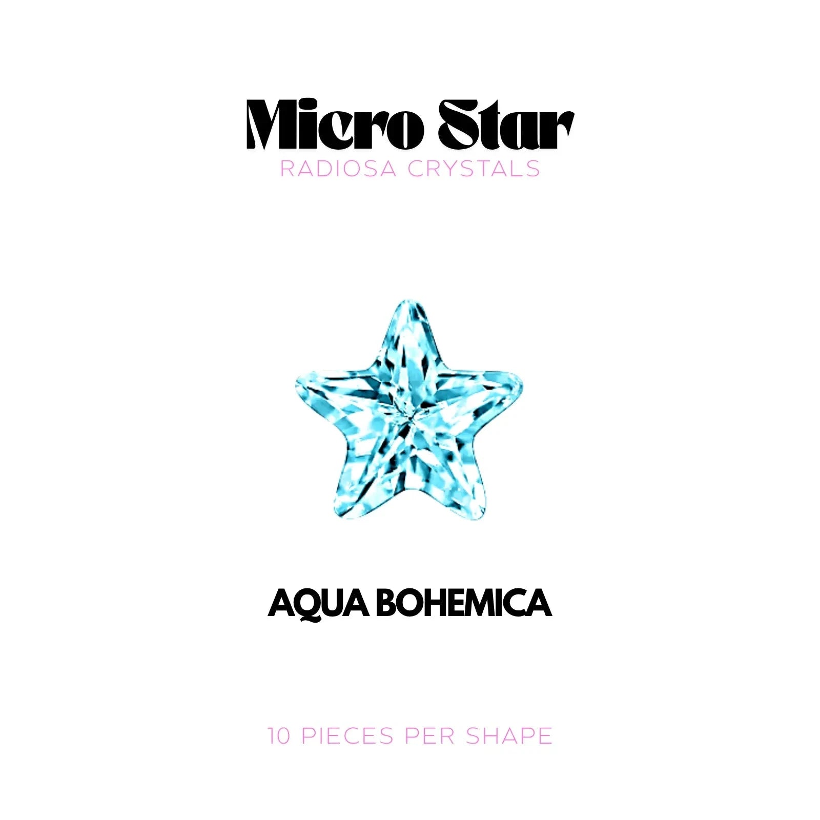 MICRO ÉTOILE - RADIOSA CRYSTALS Tooth Gems World Aqua Bohemica 