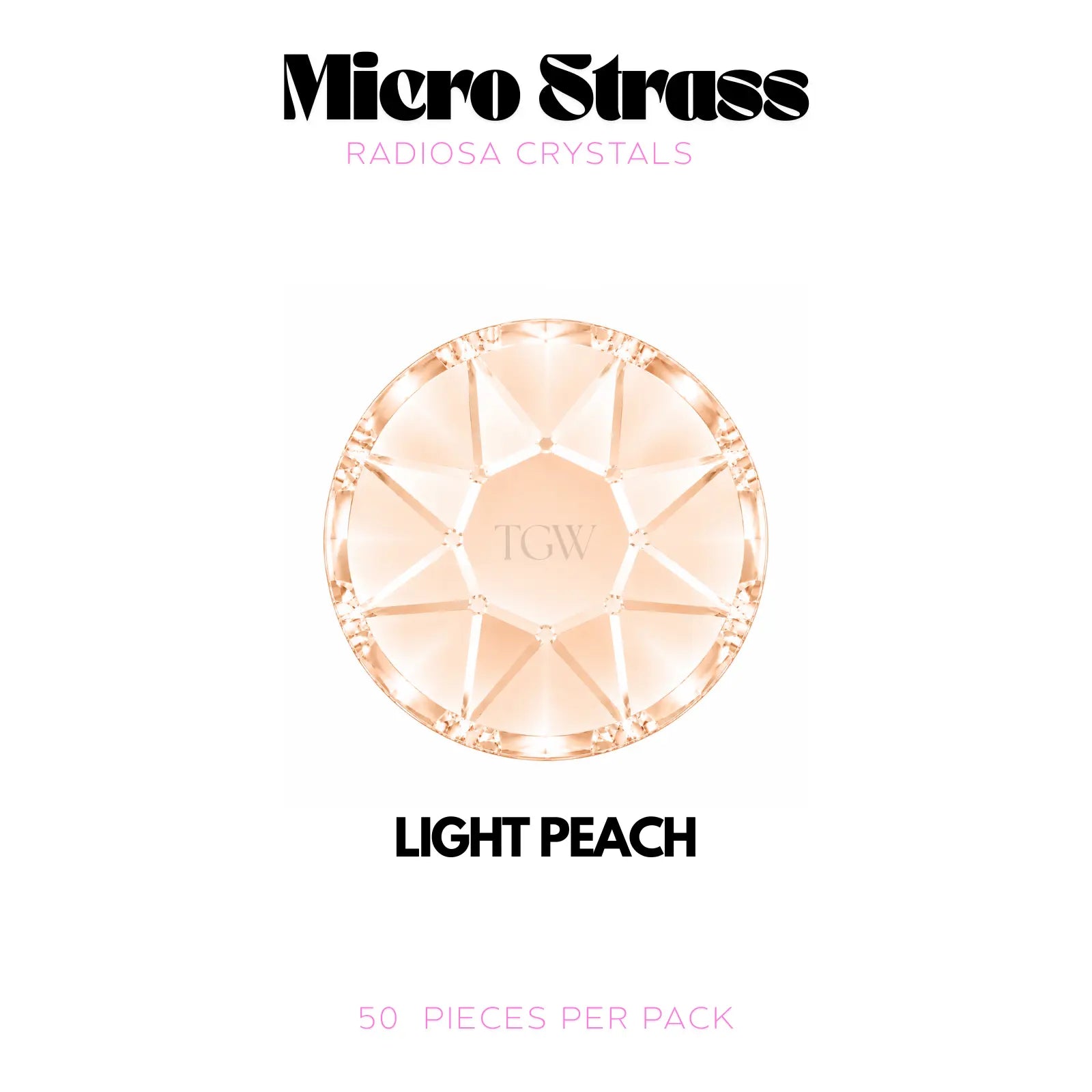 Radiosa Crystals - Micro Strass Light Peach