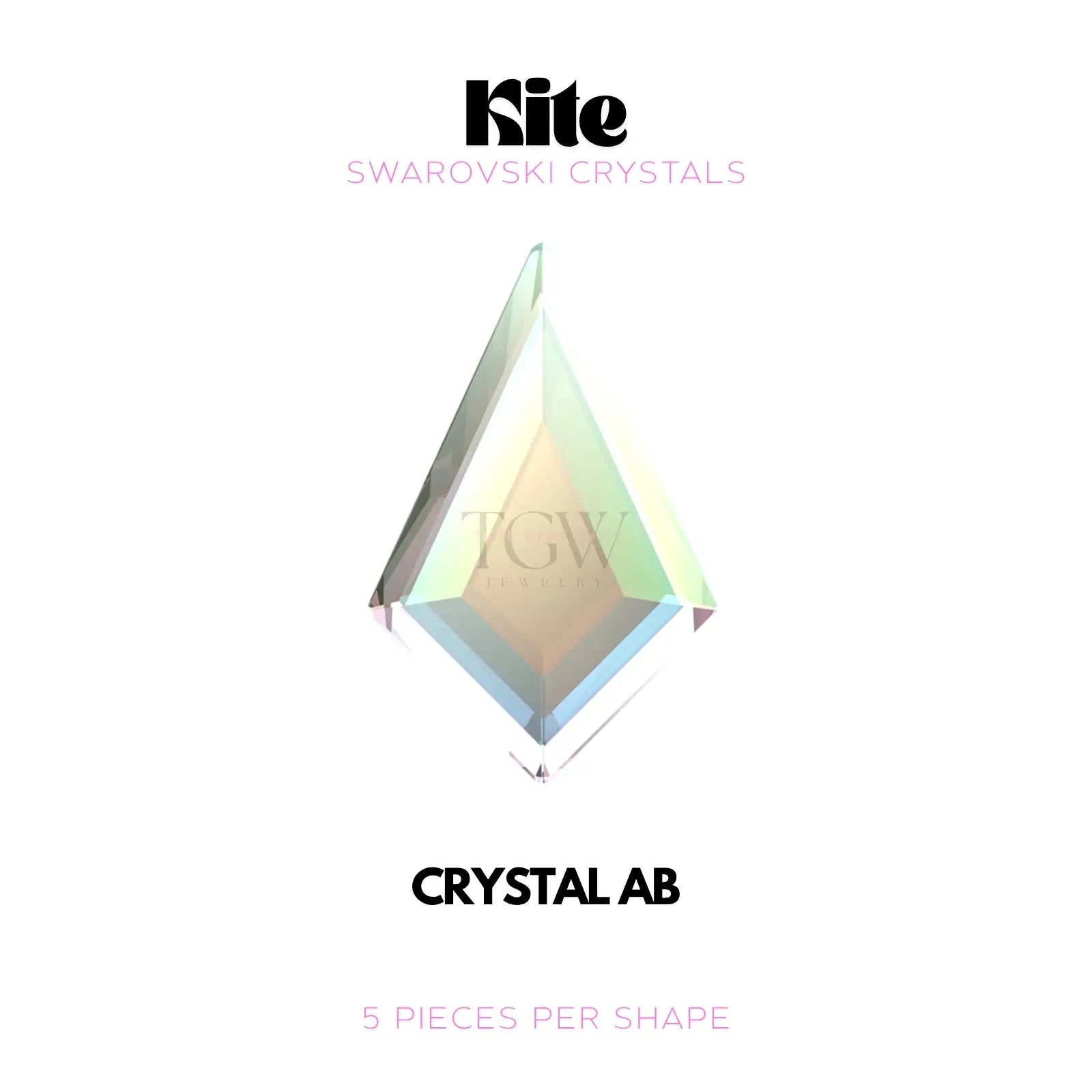 KITE - SWAROVSKI Tooth Gems World Crystal AB 