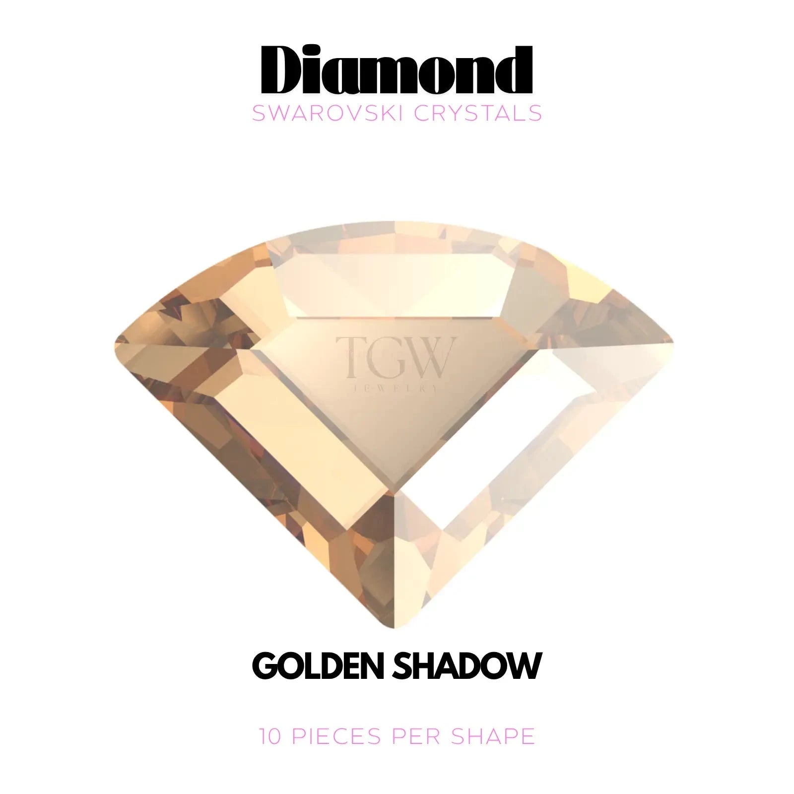 DIAMANT - SWAROVSKI Tooth Gems World Golden Shadow 