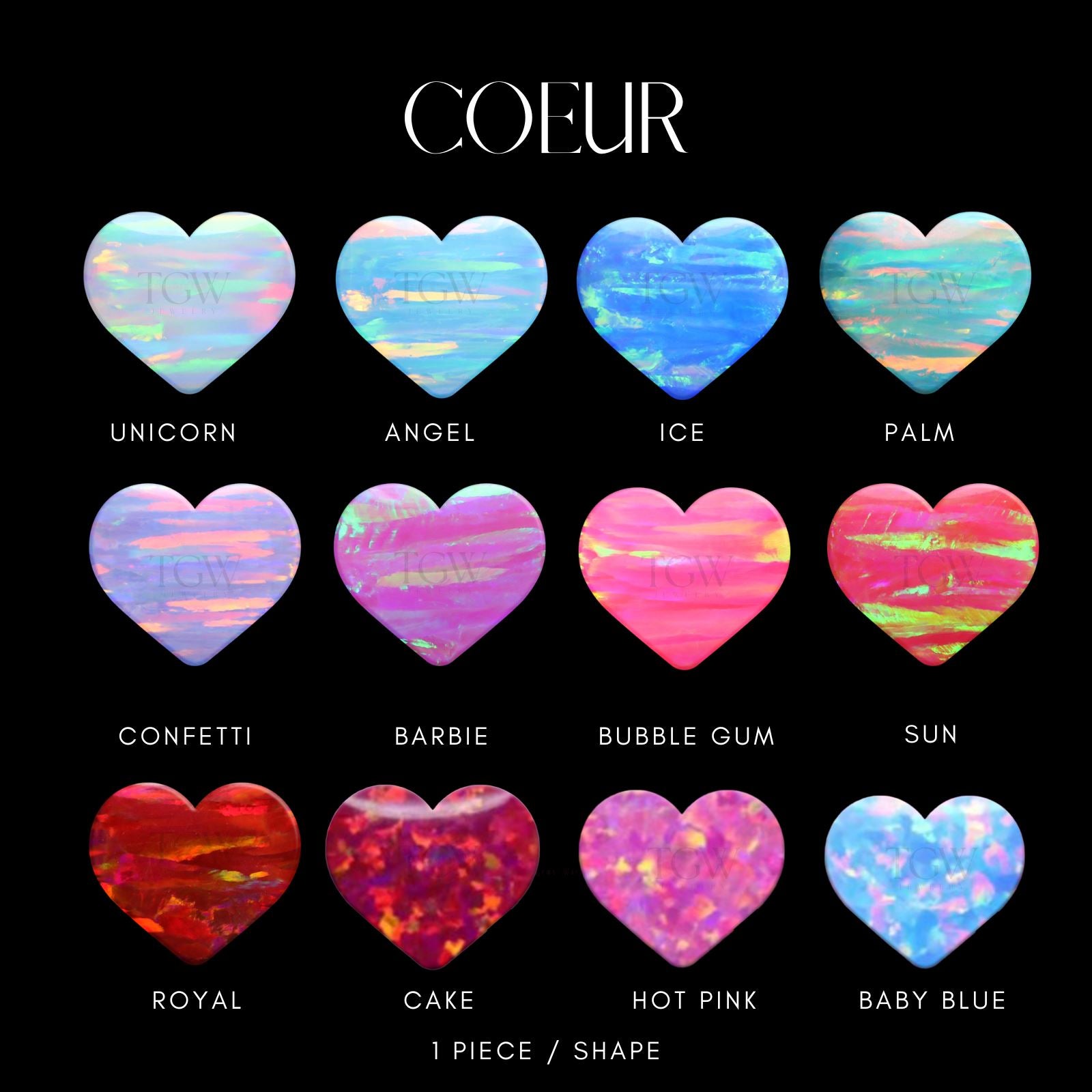 COEUR - OPALE BIJOU OPALE Tooth Gems World 