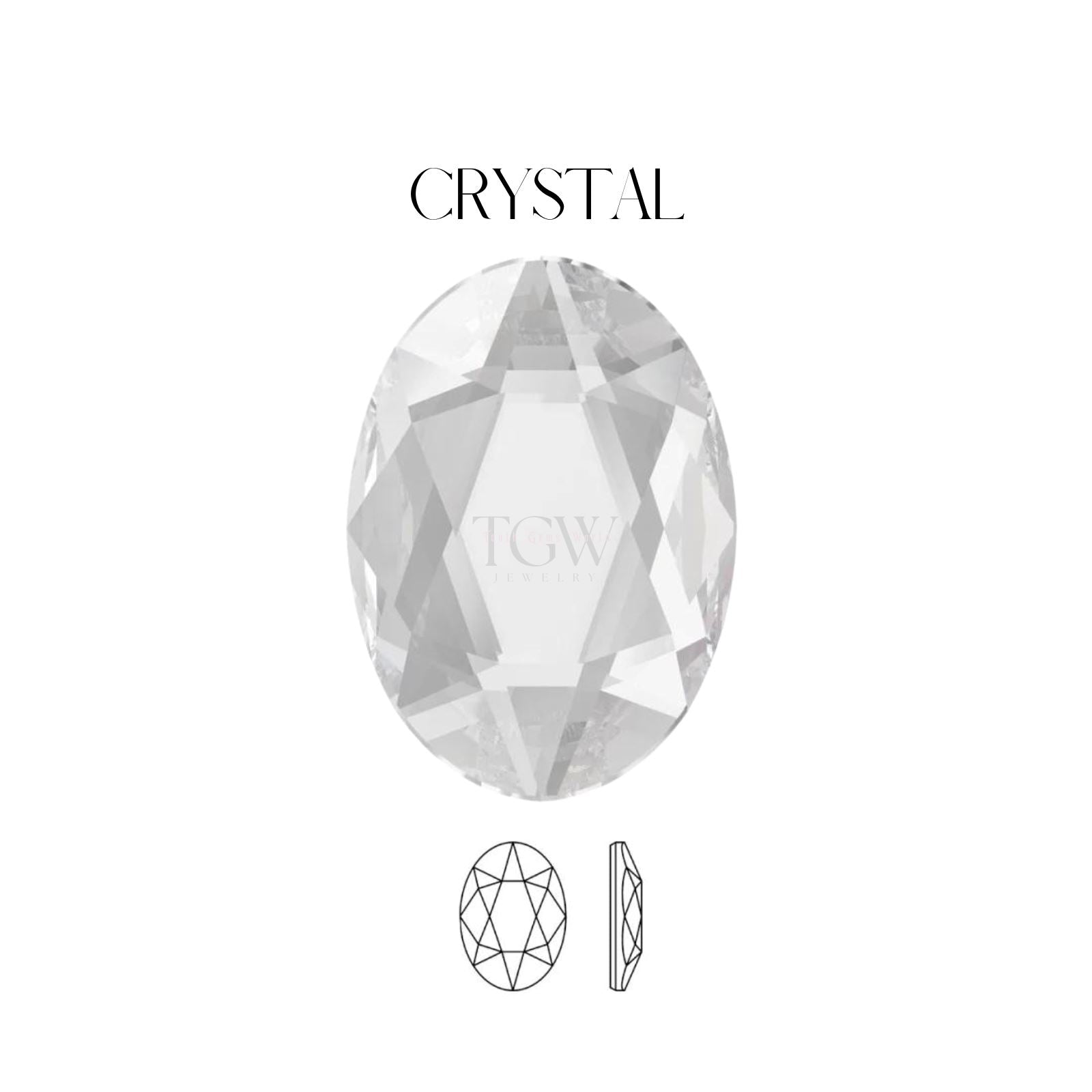 OVALE - SWAROVSKI Tooth Gems World Crystal 