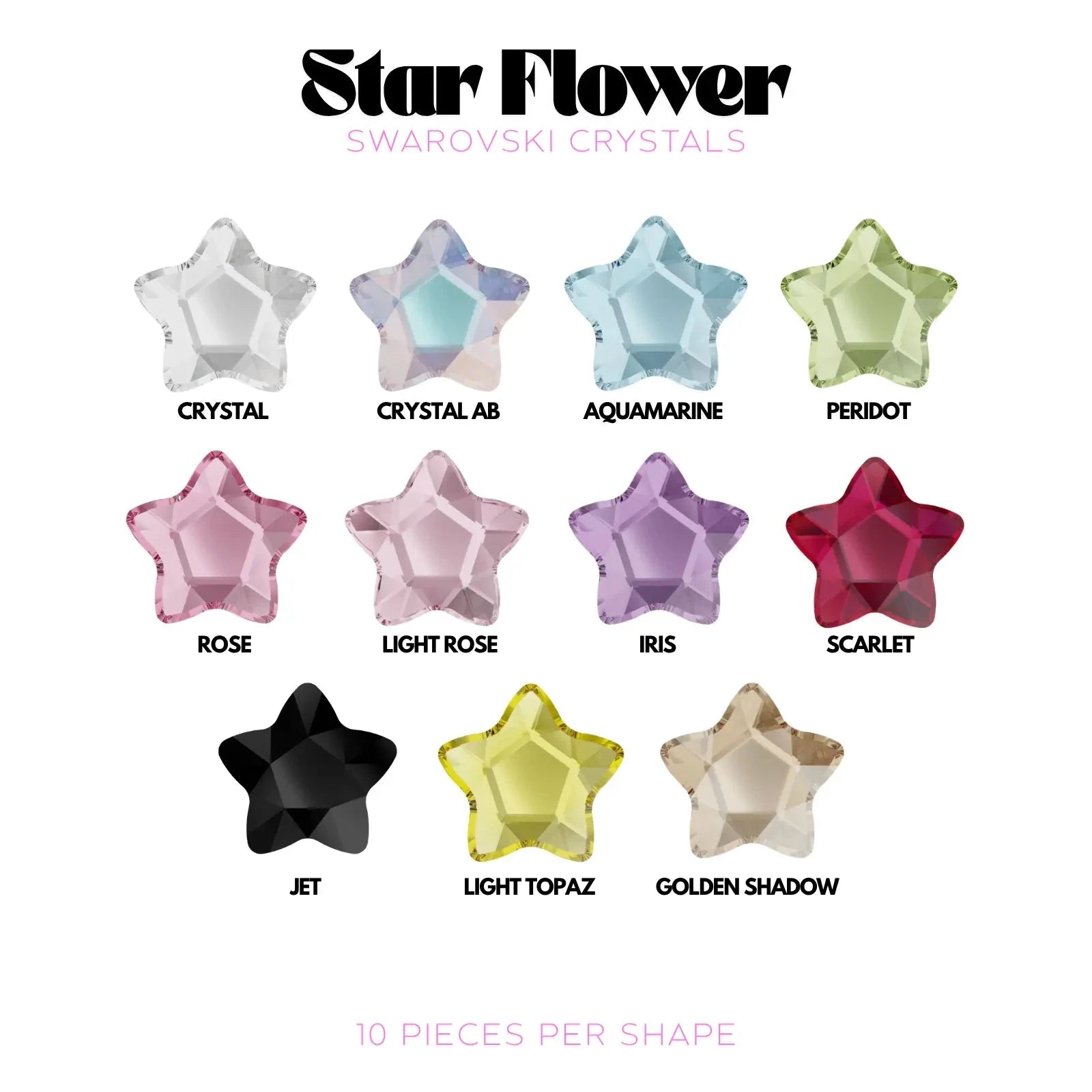 STAR FLOWER - SWAROVSKI Tooth Gems World 