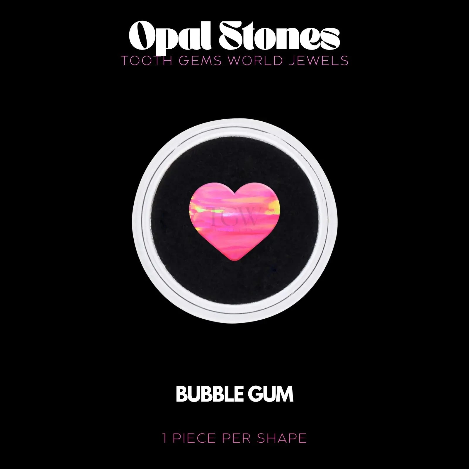 OPALES COEUR BUBBLE GUM