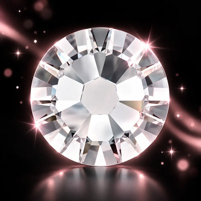 Assortiment de strass dentaires ronds.