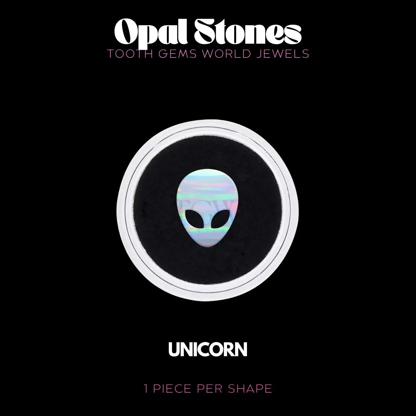 ALIEN - OPALE Bijou dentaire opale Tooth Gems World UNICORN 