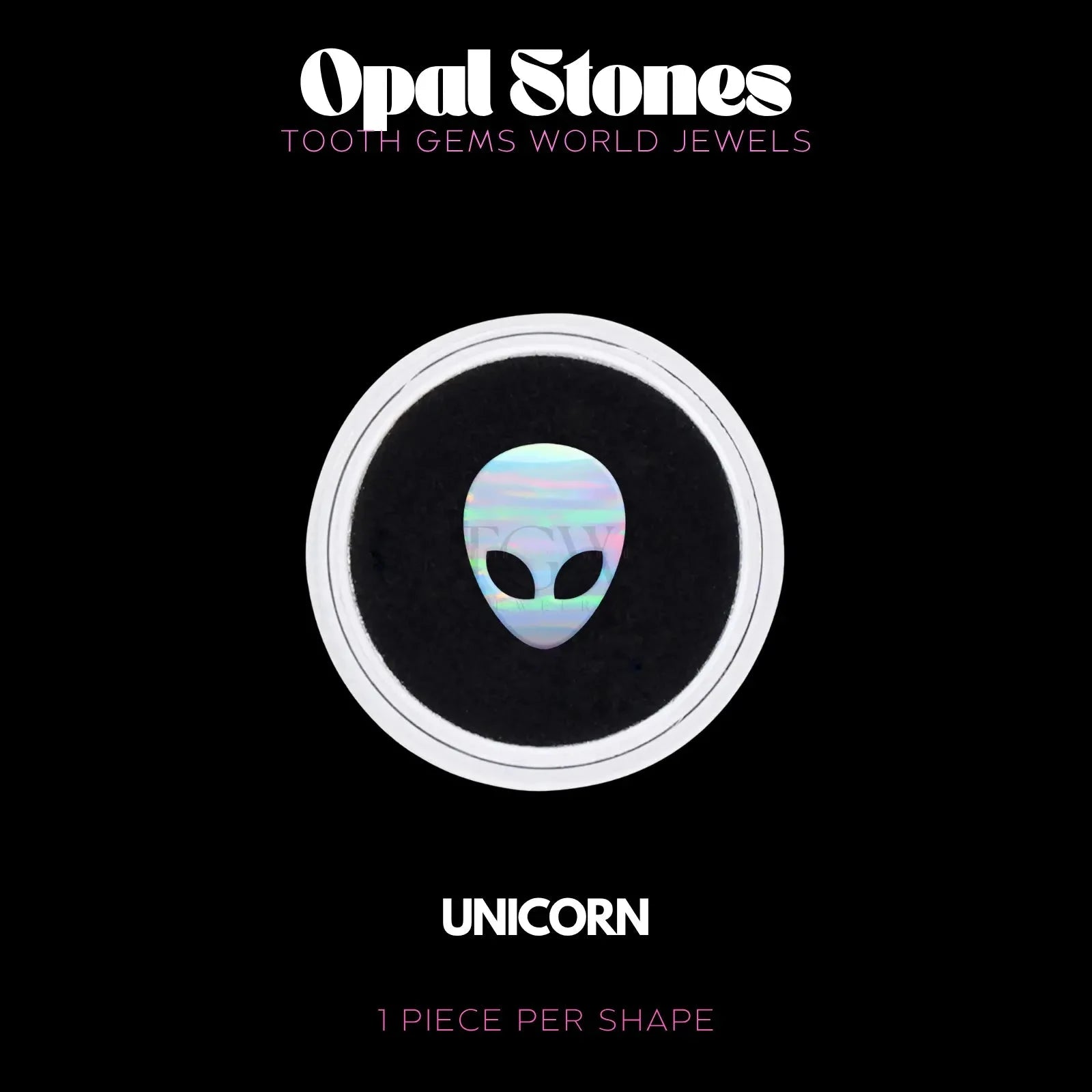 ALIEN - OPALE BIJOU OPALE Tooth Gems World UNICORN 