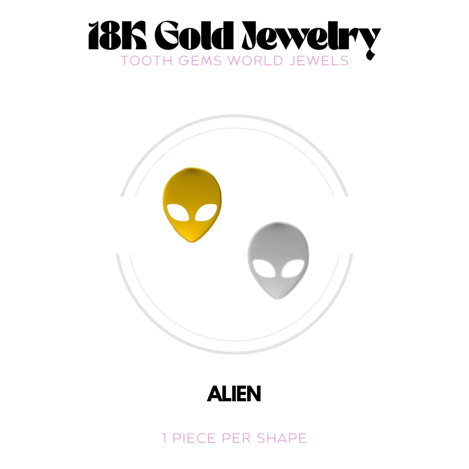 ALIEN OR 18K BIJOU EN OR 18K Tooth Gems World 