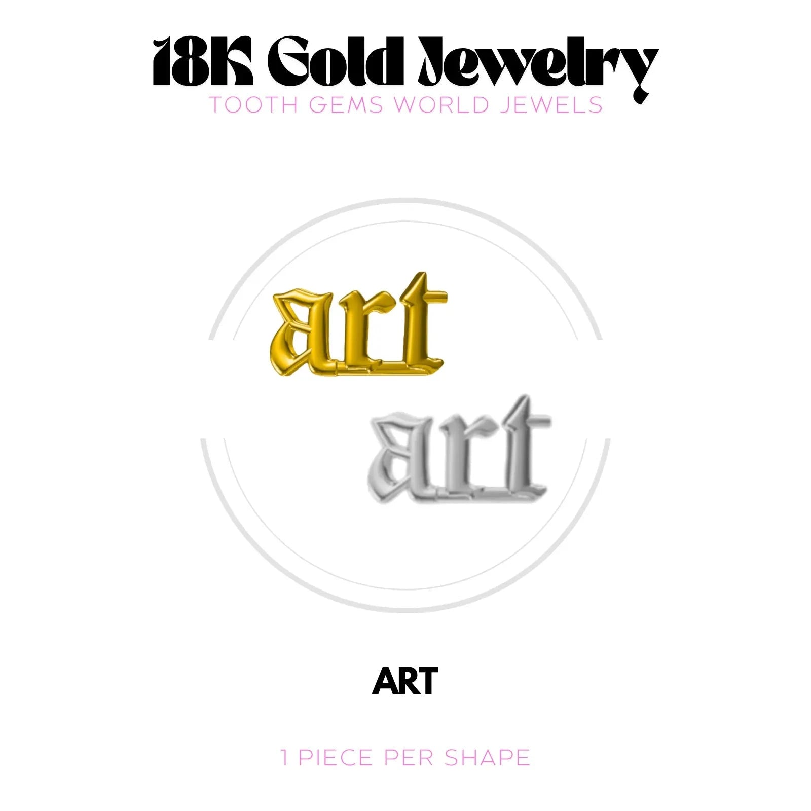 ART OR 18K BIJOU EN OR 18K Tooth Gems World 