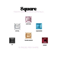 Strass dentaire Swarovski carré – Tooth Gems World