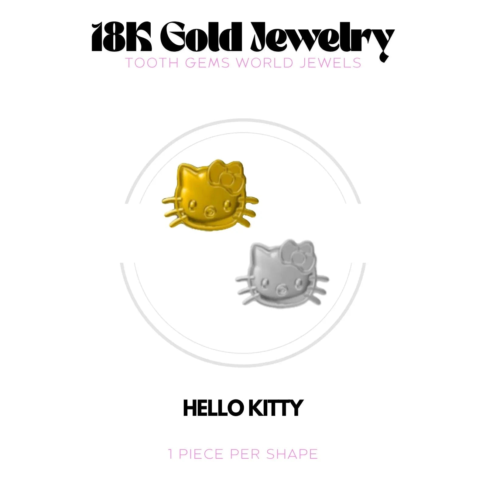 CHATON HK OR 18K BIJOU EN OR 18K Tooth Gems World 