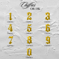 Gioielli dentali a forma di numero in oro 18K – Tooth Gems World