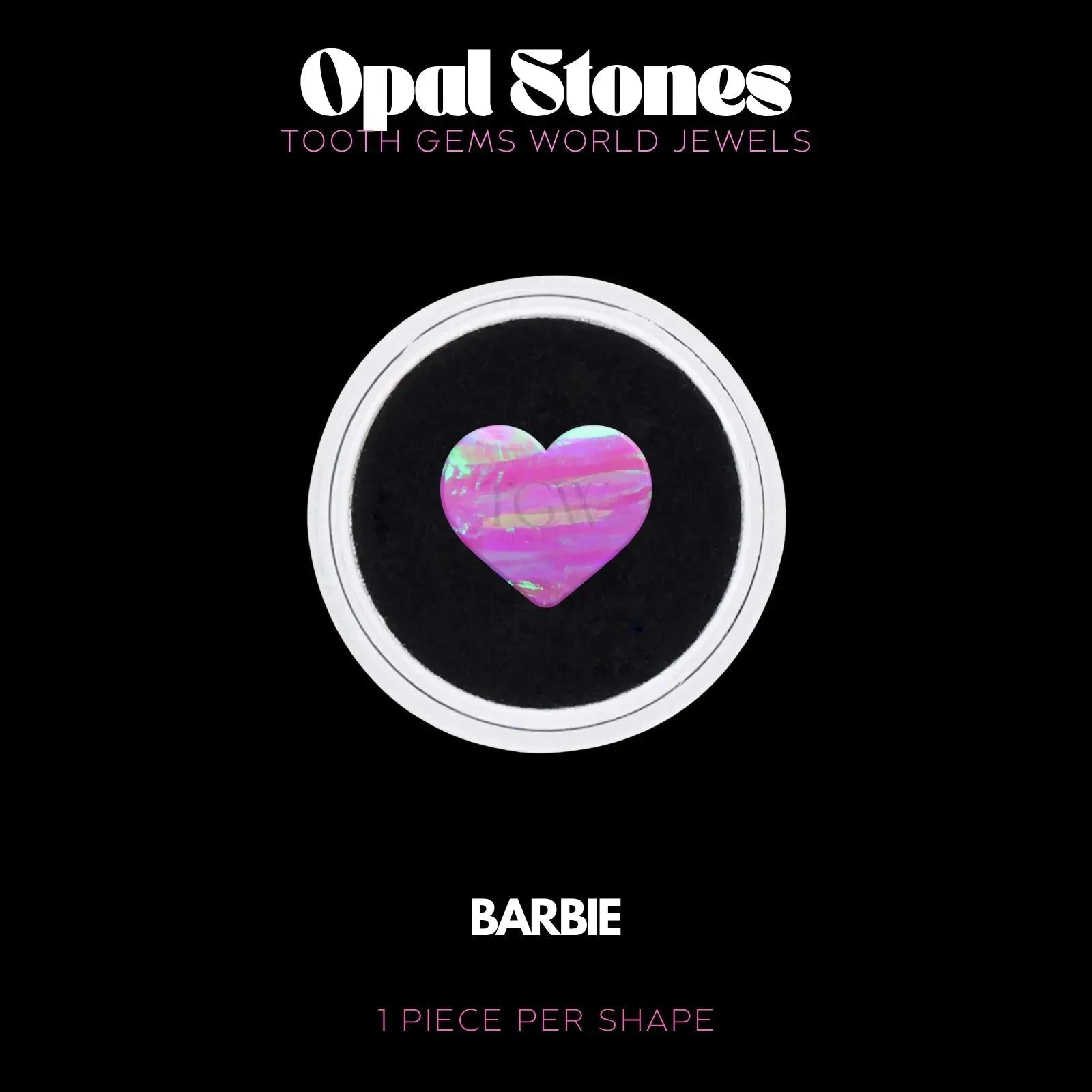 COEUR - OPALE Bijou dentaire opale Tooth Gems World BARBIE 