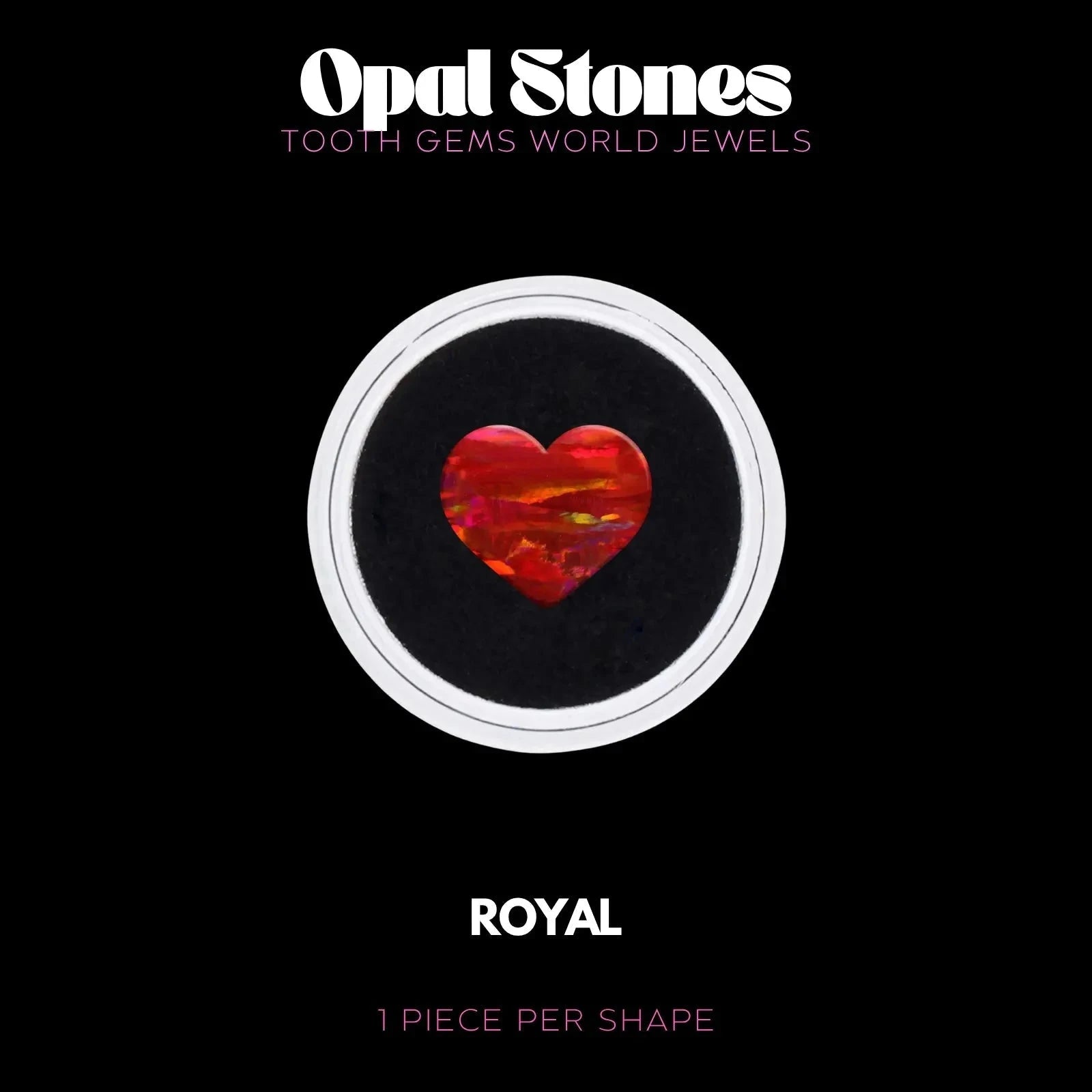 COEUR - OPALE Bijou dentaire opale Tooth Gems World ROYAL 