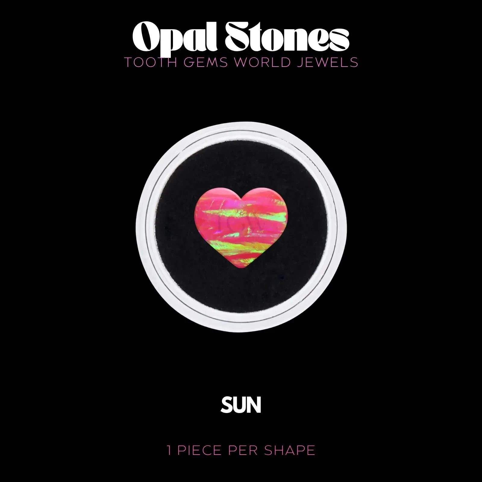 COEUR - OPALE Bijou dentaire opale Tooth Gems World SUN 