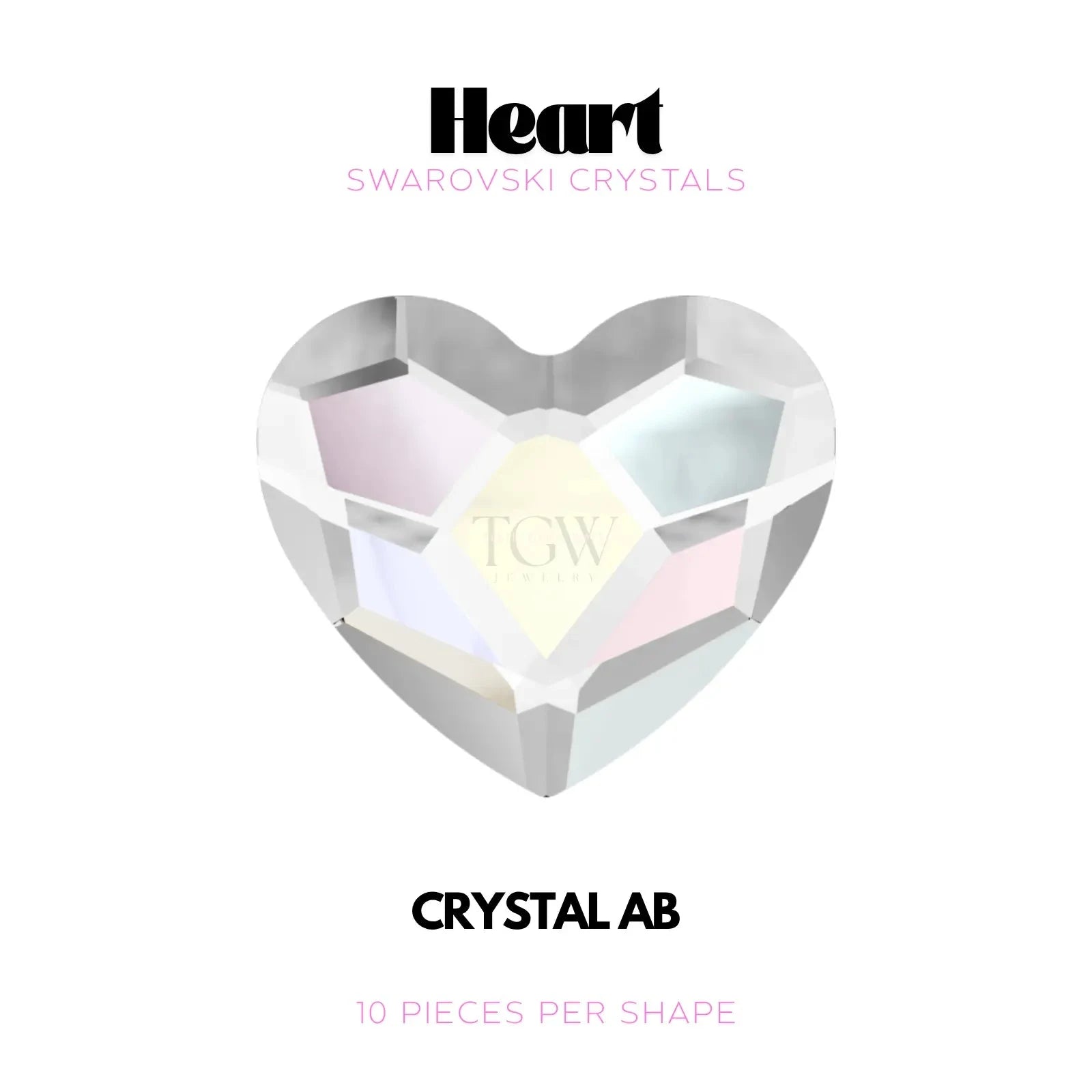 COEUR - SWAROVSKI Tooth Gems World Crystal AB 