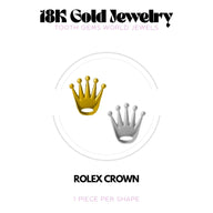 18K gold royal-design tooth gem – Tooth Gems World