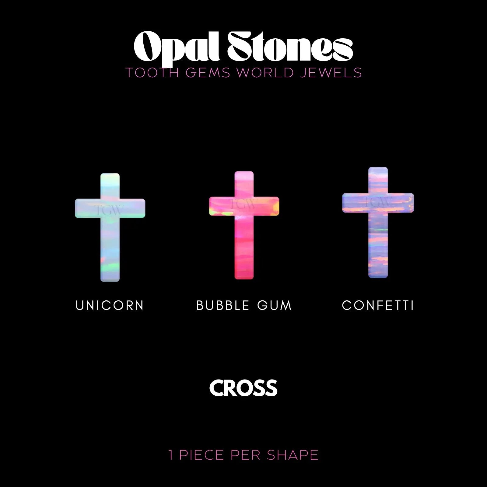 CROIX - OPALE BIJOU OPALE Tooth Gems World 