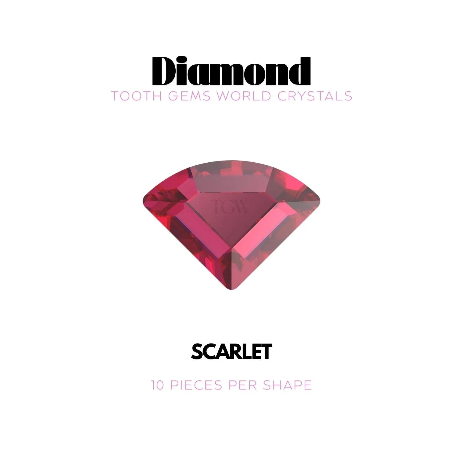 DIAMANT Strass dentaire Swarovski Tooth Gems World Scarlet 