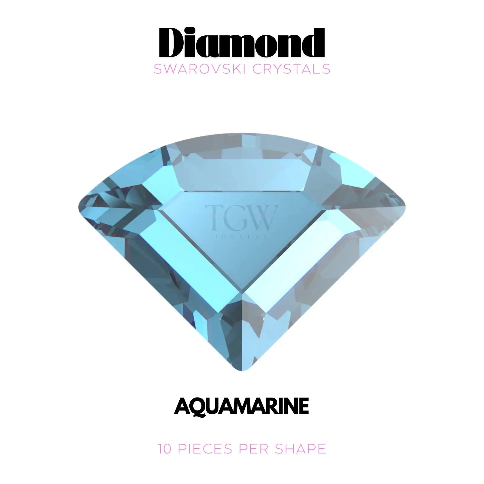 DIAMANT - SWAROVSKI Tooth Gems World Aquamarine 