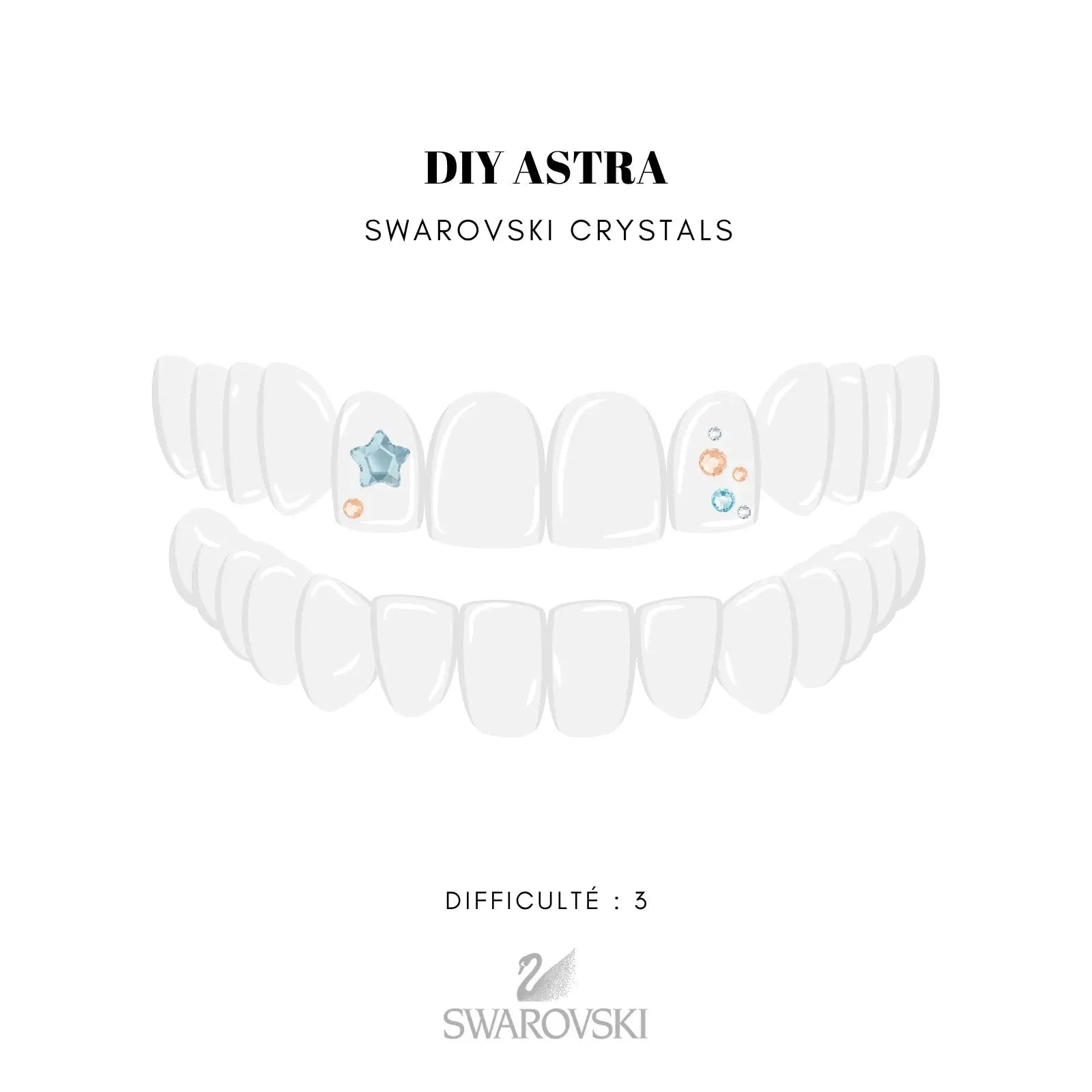 DIY Tooth Gems Kit ASTRA - Ton Kit de Pose de strass dentaire Homemade STRASS DENTAIRES Tooth Gems World 