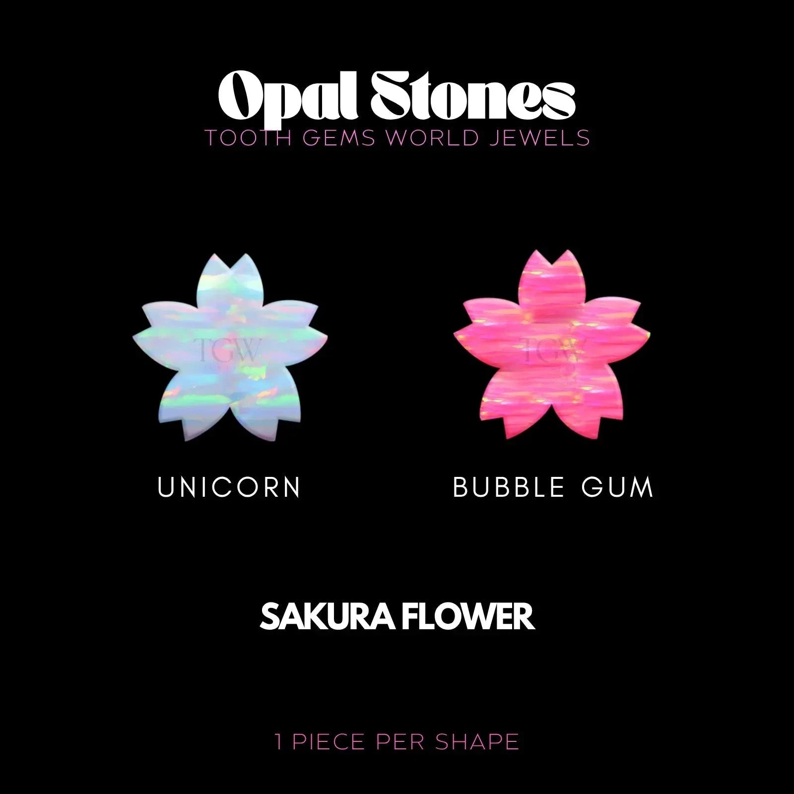 FLEUR SAKURA - OPALE Bijou dentaire opale Tooth Gems World 