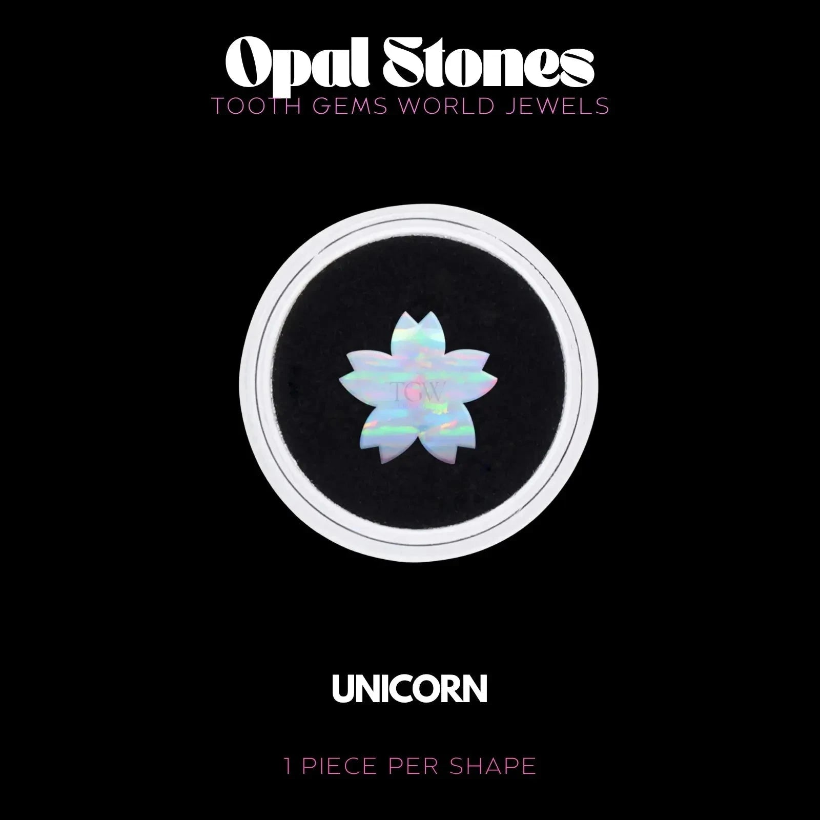 FLEUR SAKURA - OPALE Bijou dentaire opale Tooth Gems World UNICORN 