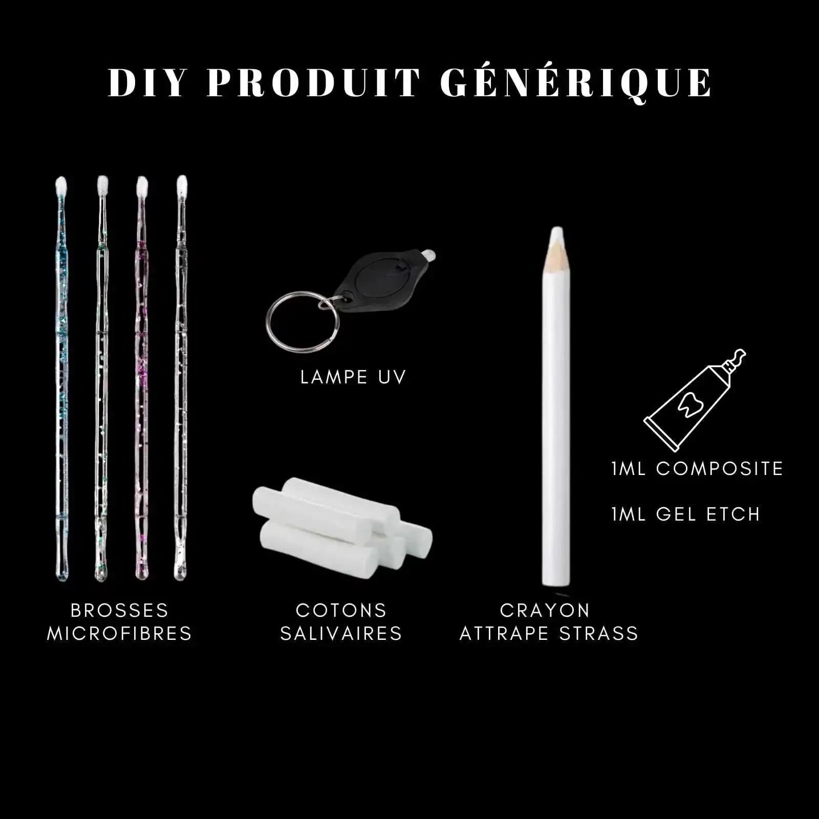 Kit DIY générique Tooth Gems World 