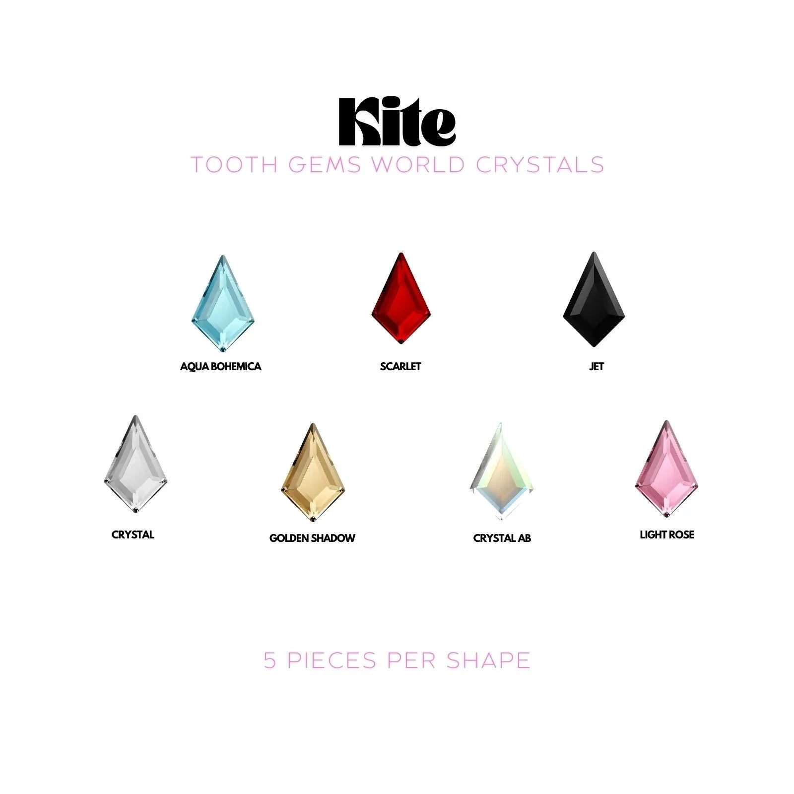 KITE Strass dentaire Swarovski Tooth Gems World 