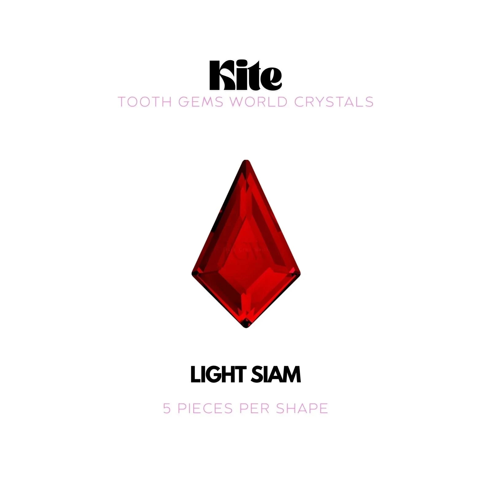 KITE Strass dentaire Swarovski Tooth Gems World Light Siam 