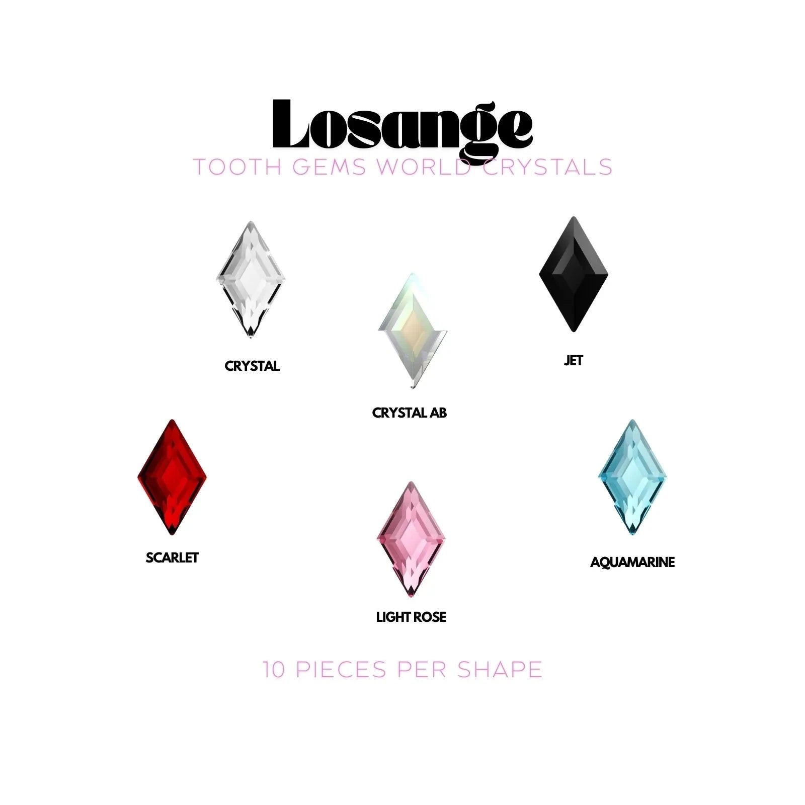 LOSANGE Strass dentaire Swarovski Tooth Gems World 