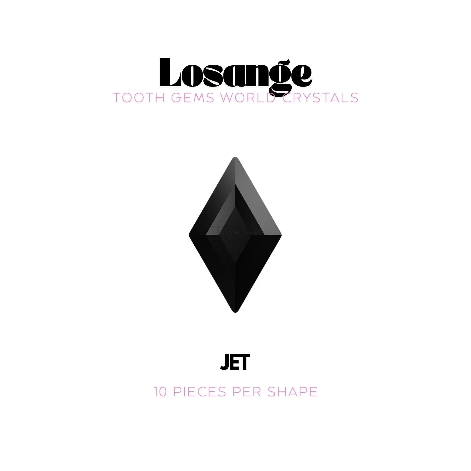 LOSANGE Strass dentaire Swarovski Tooth Gems World Jet 